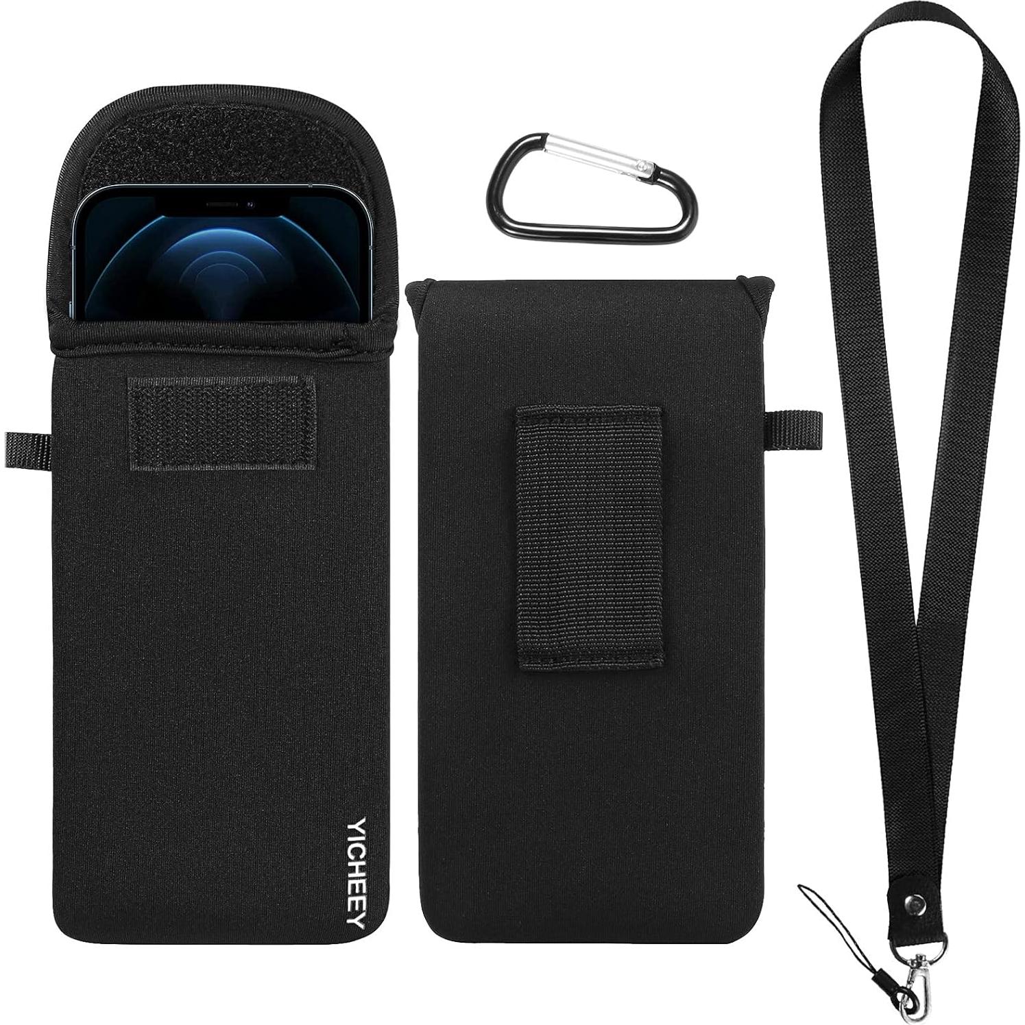 Funda de Neopreno YICHEEY para Teléfono con Correa y Clip