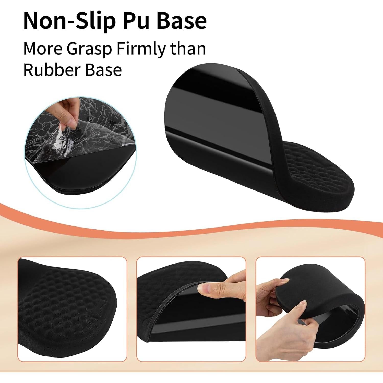 Alfombrilla de Ratón Ergonómica Tongyanat con Soporte Negro