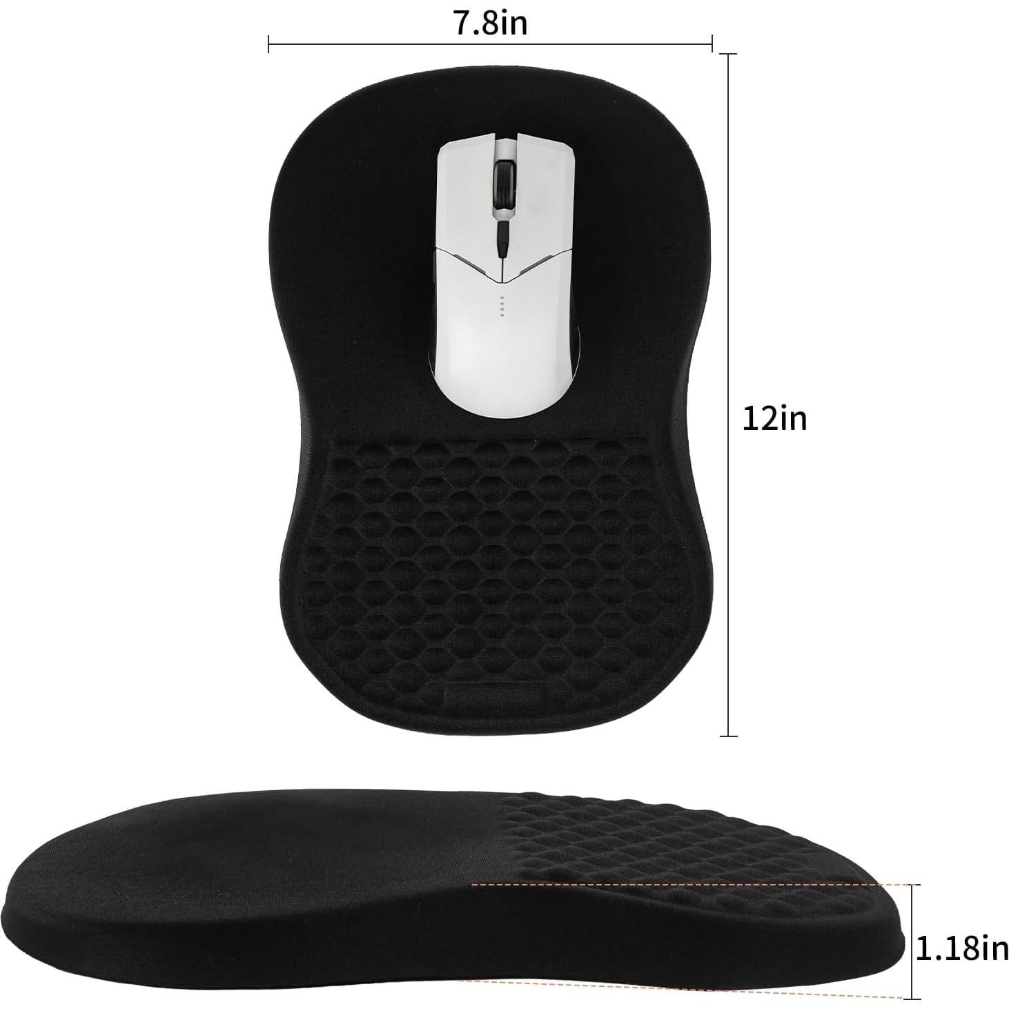 Alfombrilla de Ratón Ergonómica Tongyanat con Soporte Negro