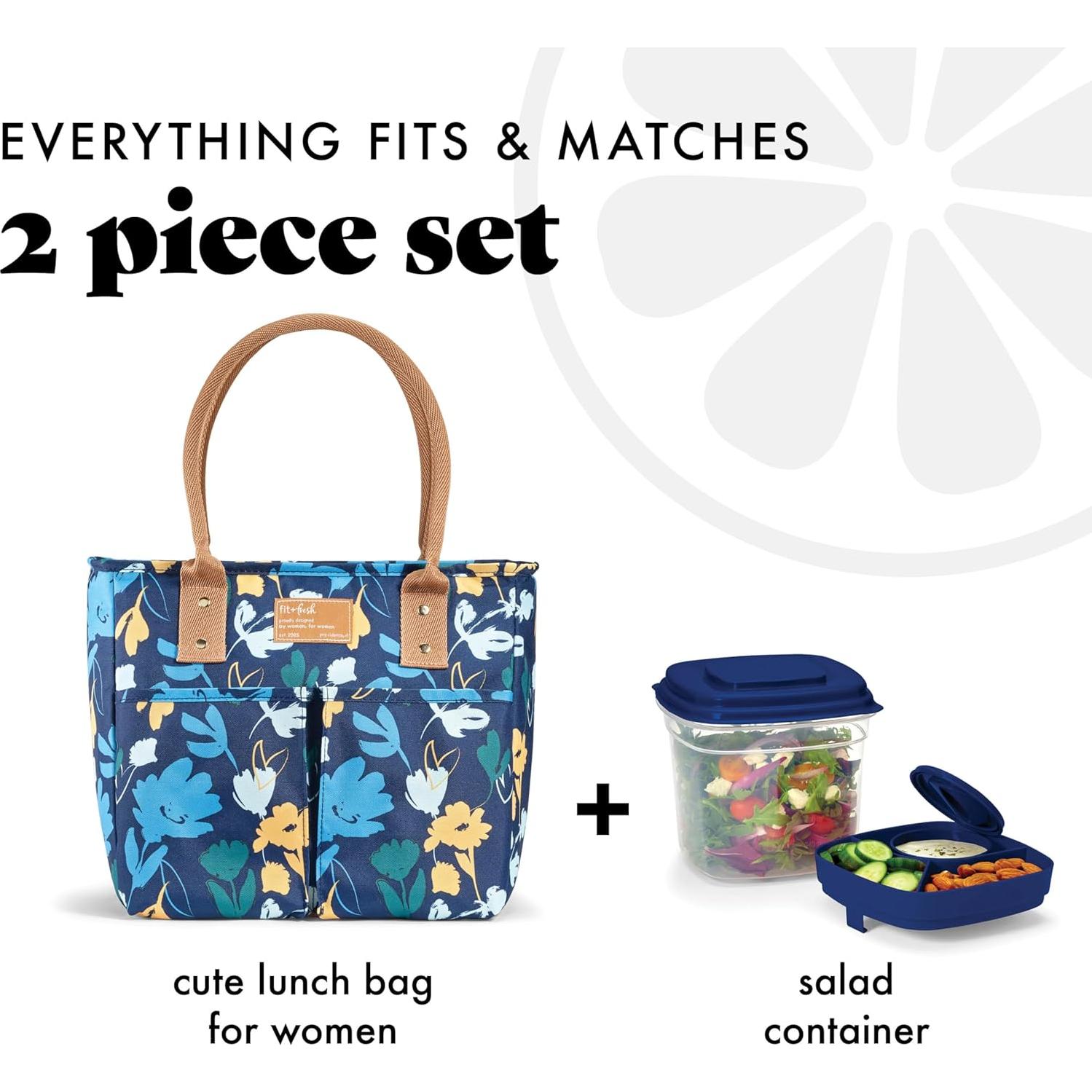 Bolsa de Almuerzo Aislada Fit & Fresh para Mujeres - Silo Marino