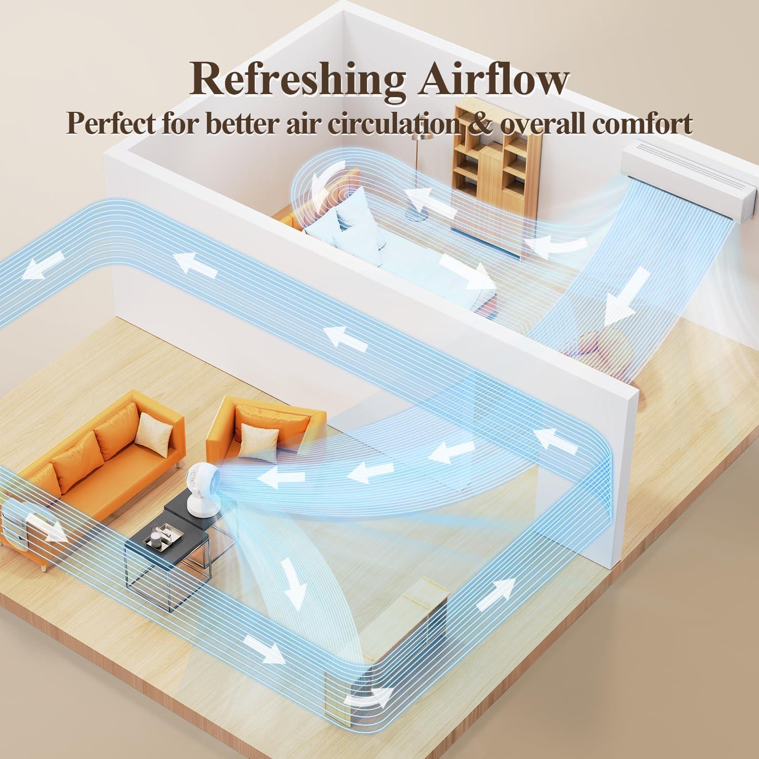 Ventilador de Mesa Portátil Recargable WITHOUSE 5 Velocidades