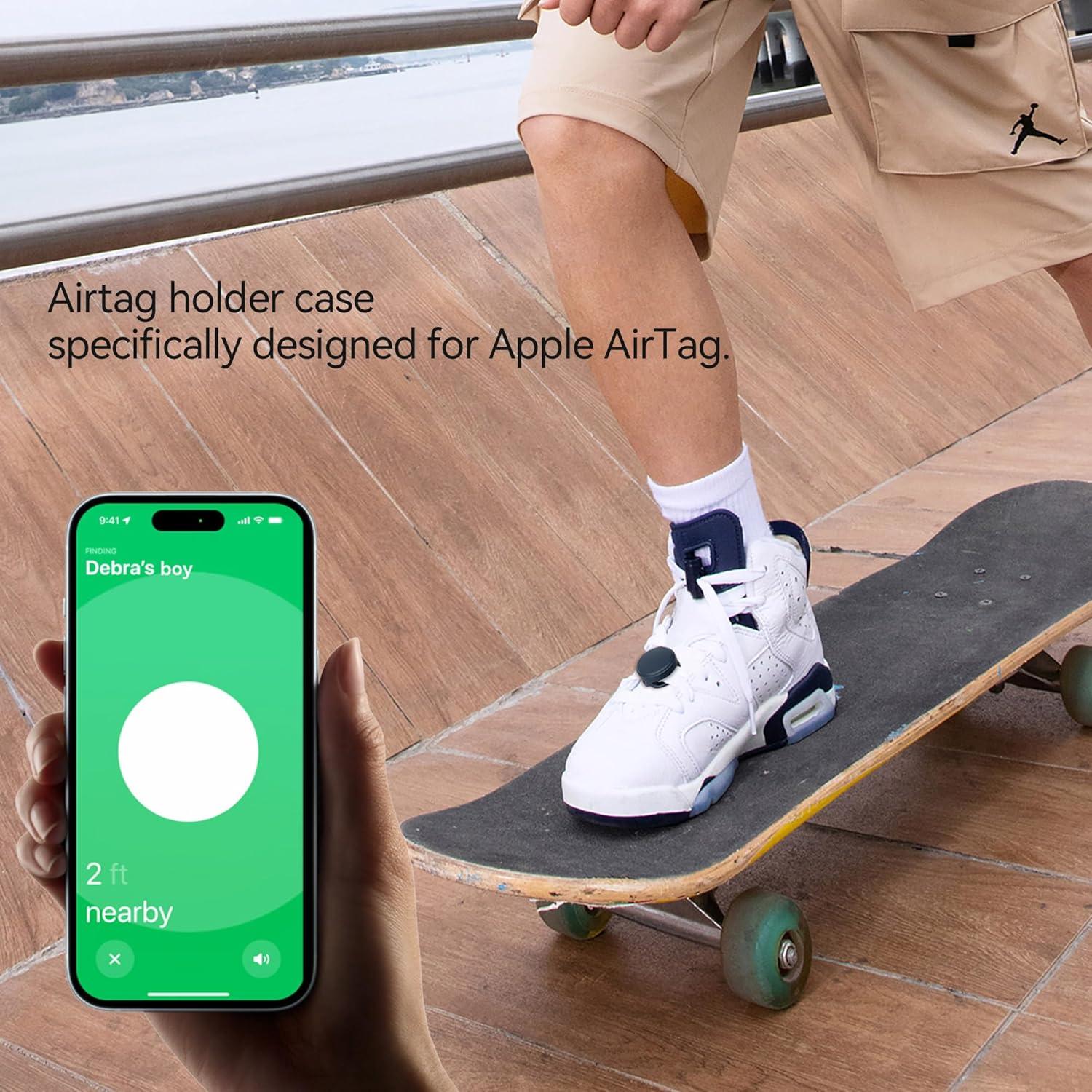 Funda de Silicona PZOZ para Apple AirTag - 2 Pcs Azul