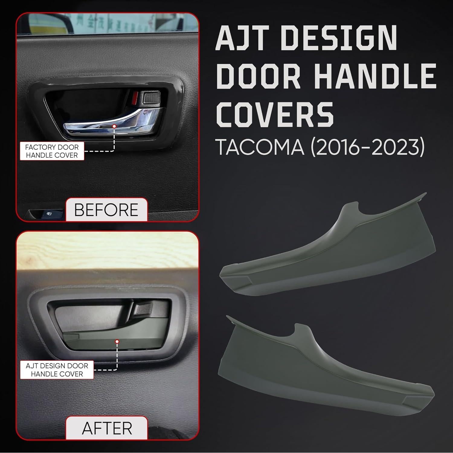 Cubiertas de Manija de Puerta Toyota Tacoma 2016-2023 AJT DESIGN