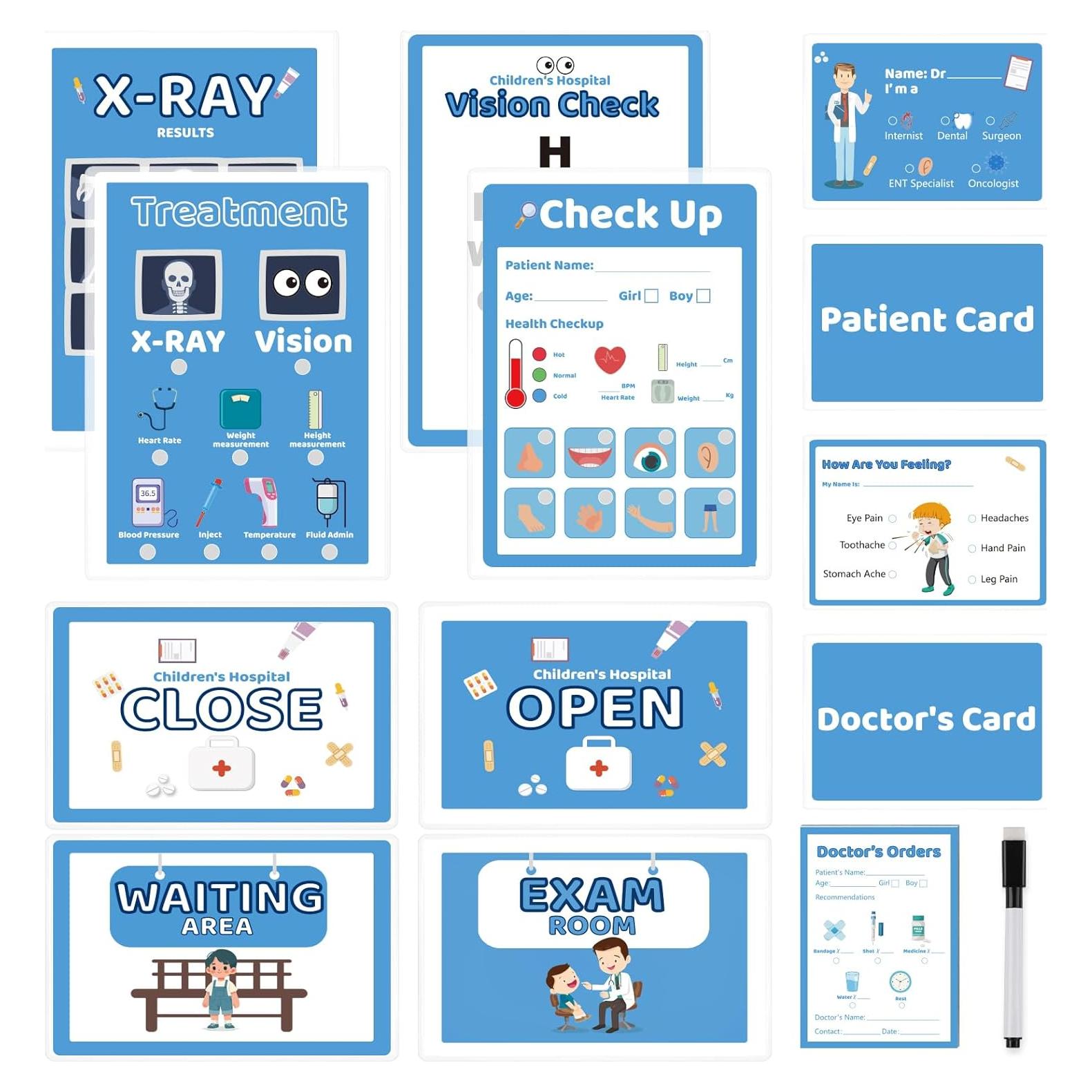 Juego de Doctor 8 PCS SHIQIKEJIPTY Kit Educativo para Niños