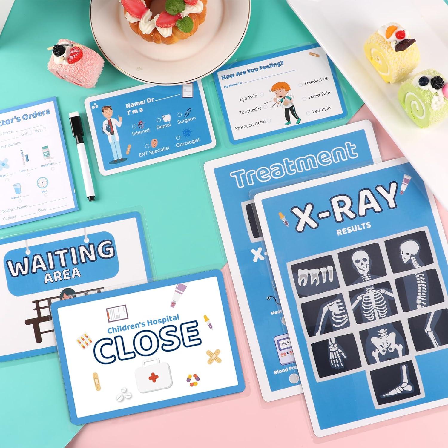 Juego de Doctor 8 PCS SHIQIKEJIPTY Kit Educativo para Niños