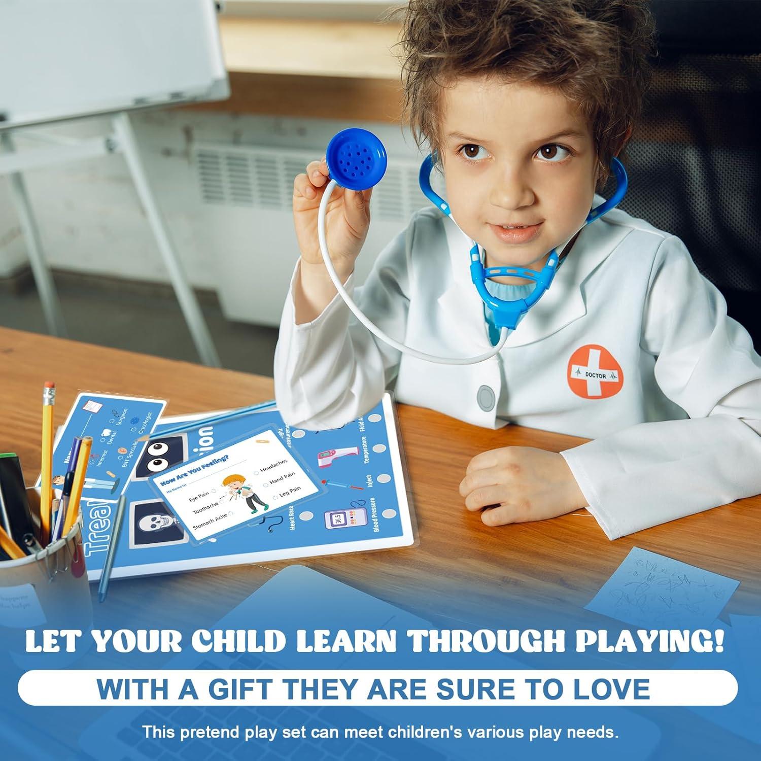 Juego de Doctor 8 PCS SHIQIKEJIPTY Kit Educativo para Niños