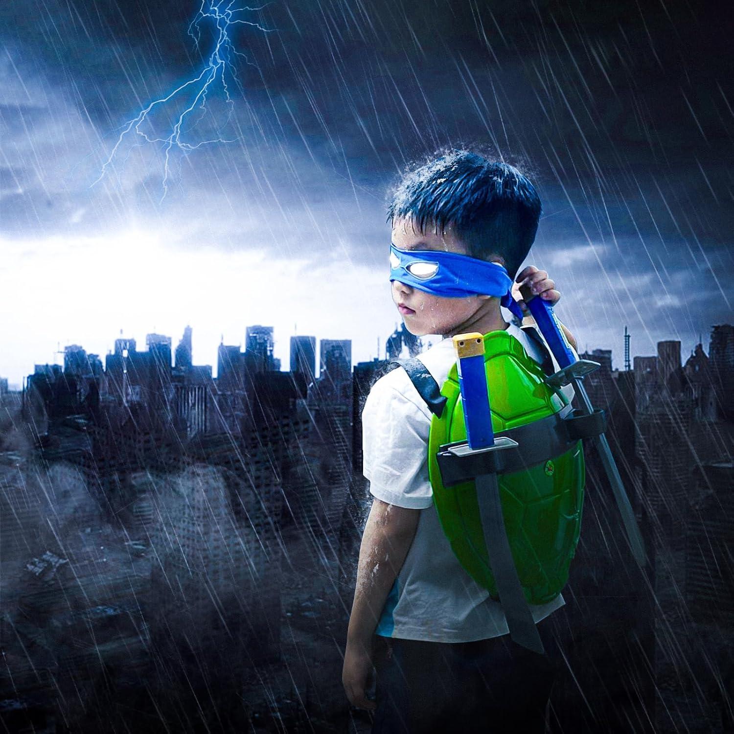 Disfraz de Tortuga Superhéroe BUUFAN - Ajustable y Seguro