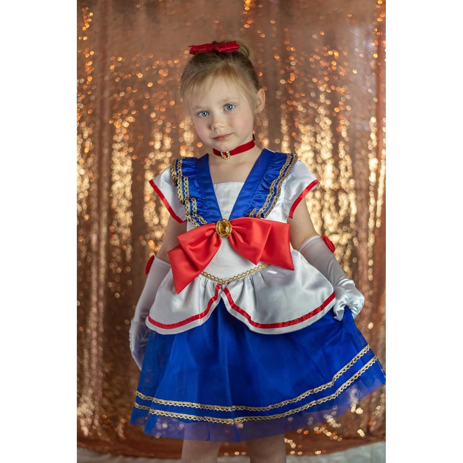 Cosolay Kids Sailor Costume for Girls Japanese School Girl Dress