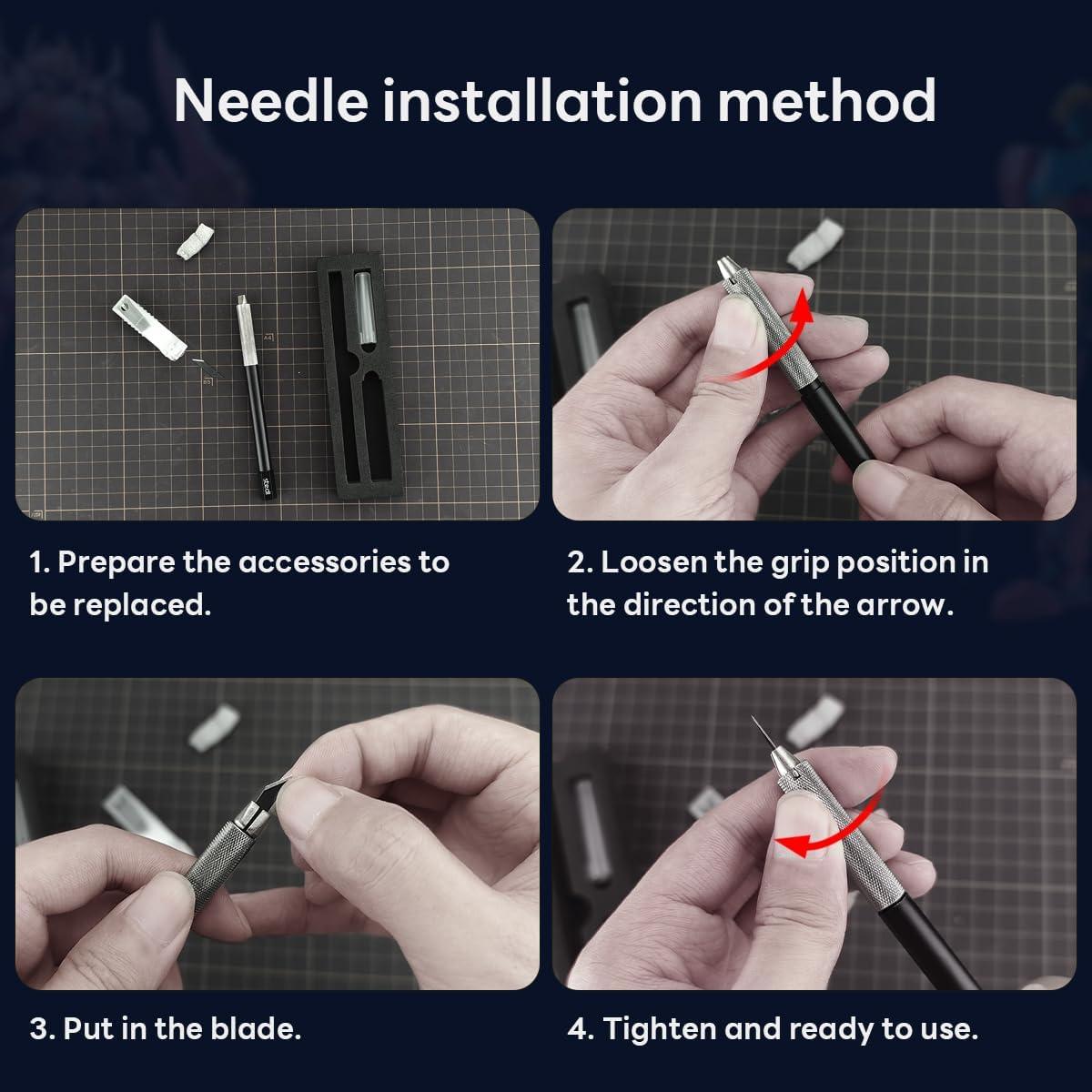 Cuchillo de Manualidades Stedi MS-21 con 20 Hojas Reemplazables