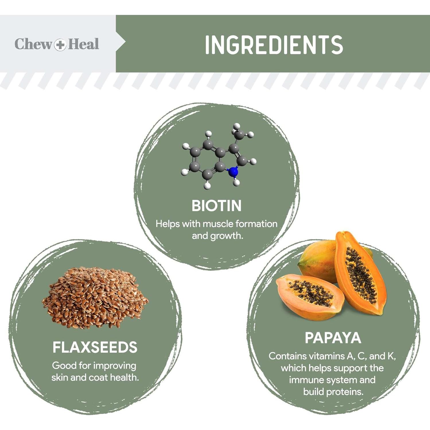 Multivitamínico Masticable para Perros Chew + Heal 60 Unidades