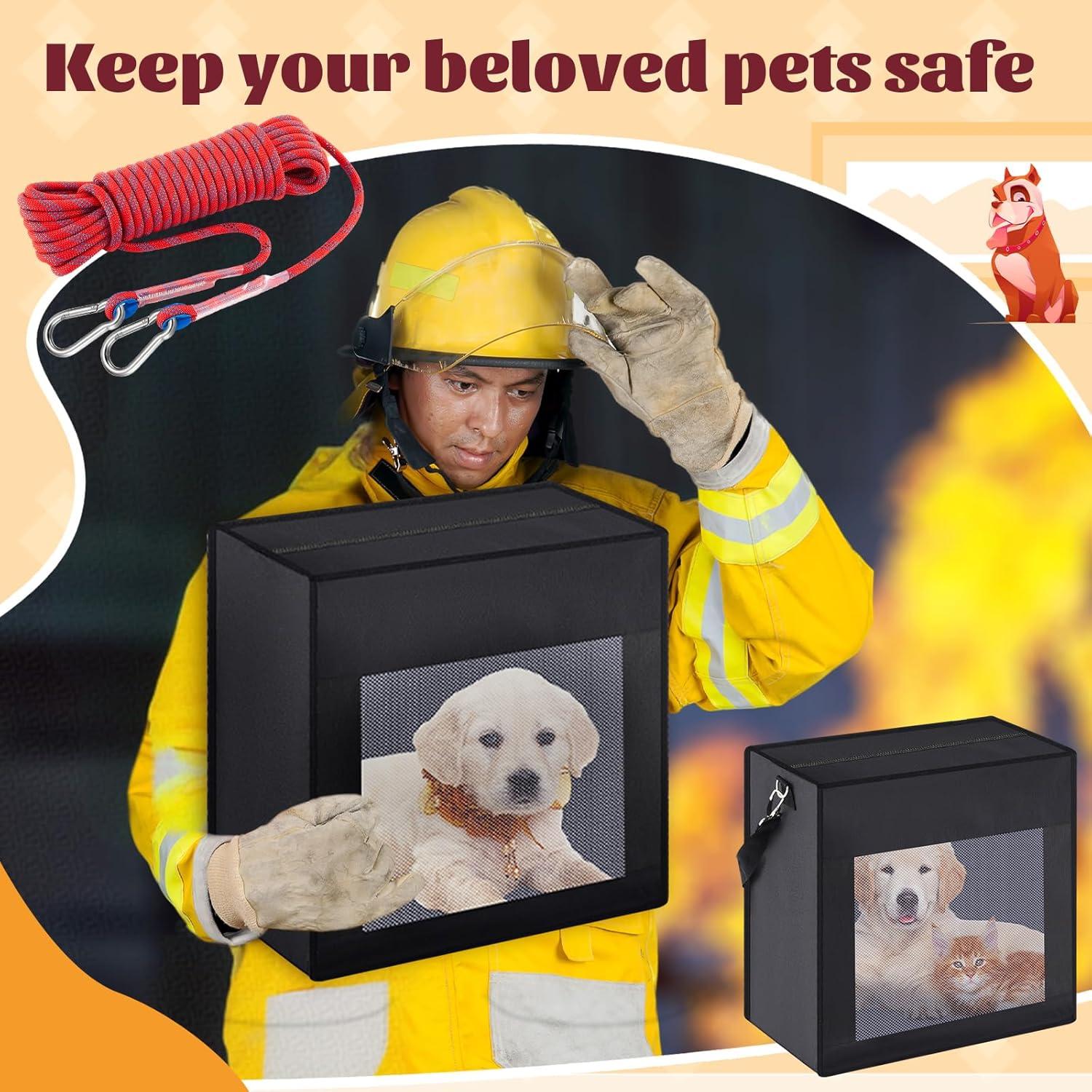 Kit de Evacuación de Incendios para Mascotas Dansydaisy 48x45cm