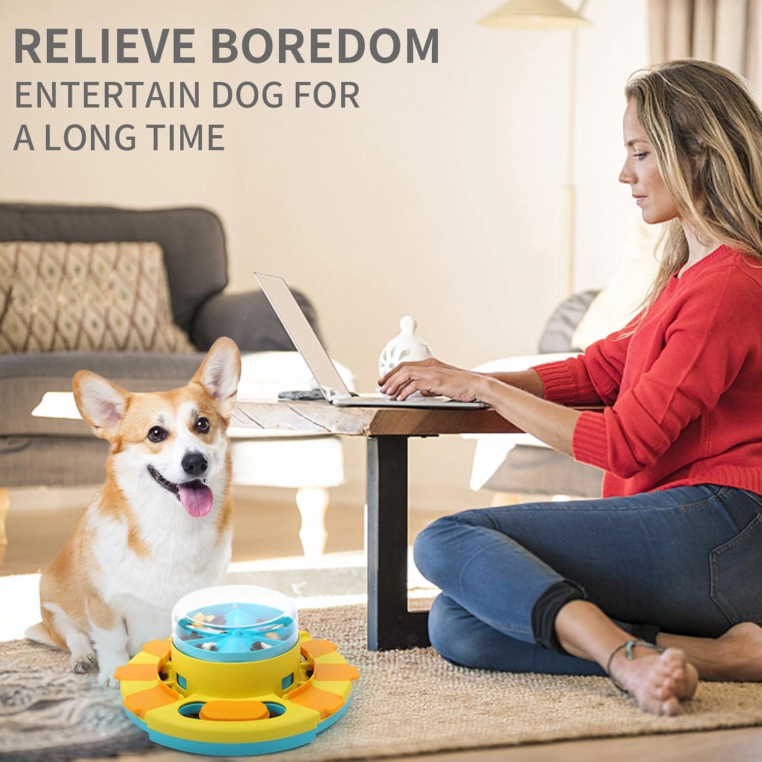 Rompecabezas para Perros Aluckmao - Juguete Comedero 26x10.8cm