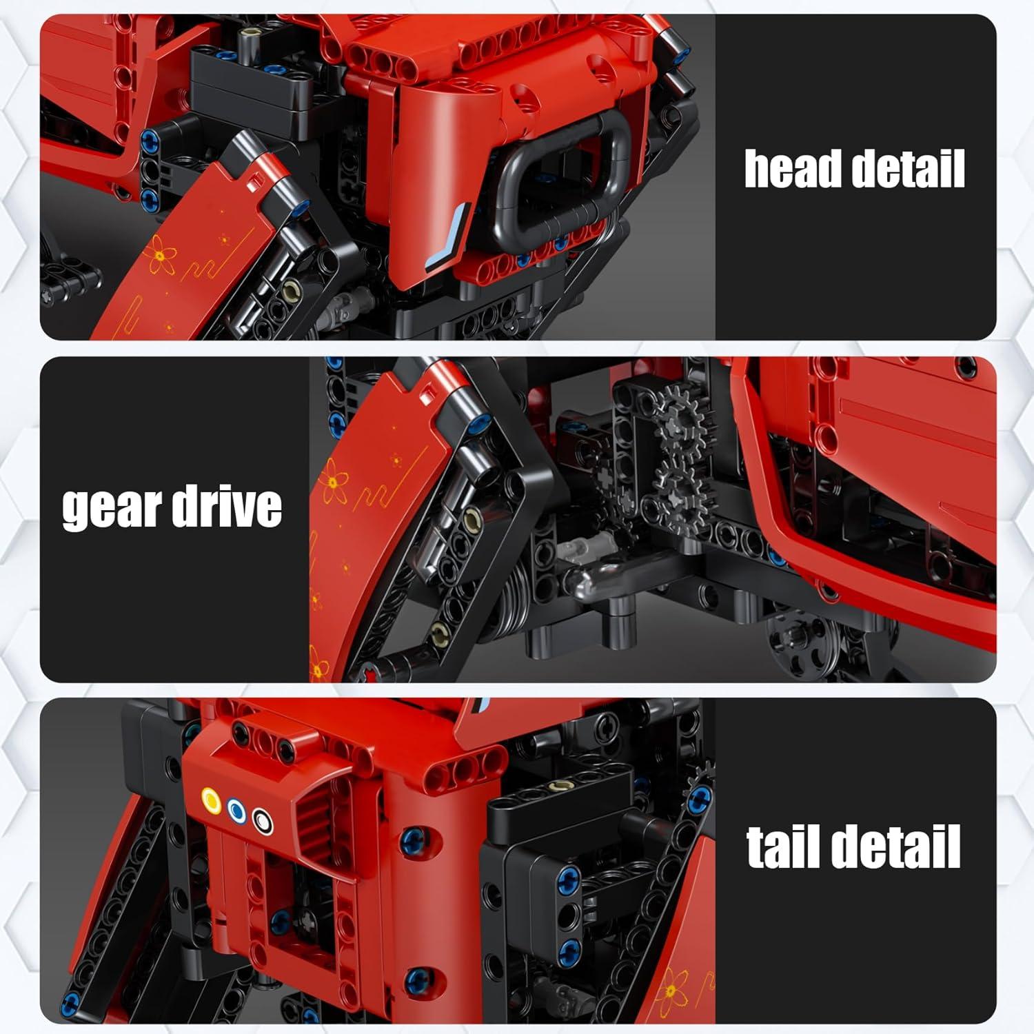 Robot Perro Mould King 15067 936 Piezas Control Remoto