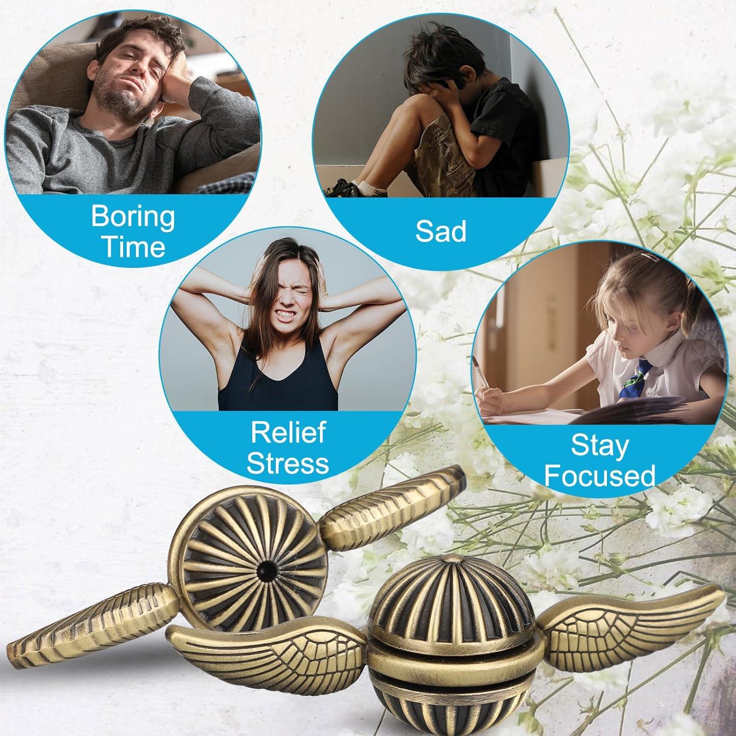 Spinner de Fidget de Bronce Dilabnba - Alivio de Estrés 15.2cm