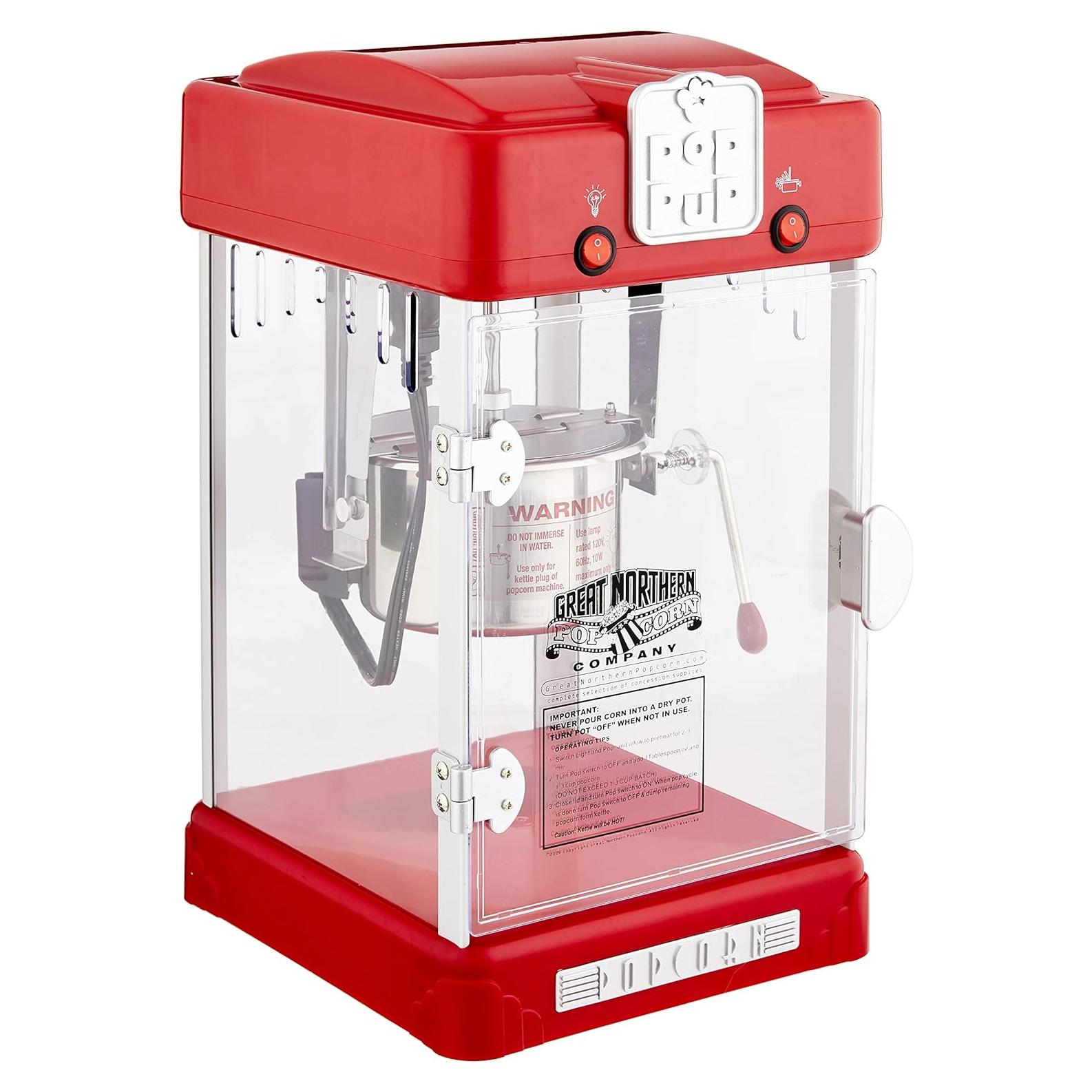 Máquina de Palomitas Great Northern Popcorn 2.5oz Roja
