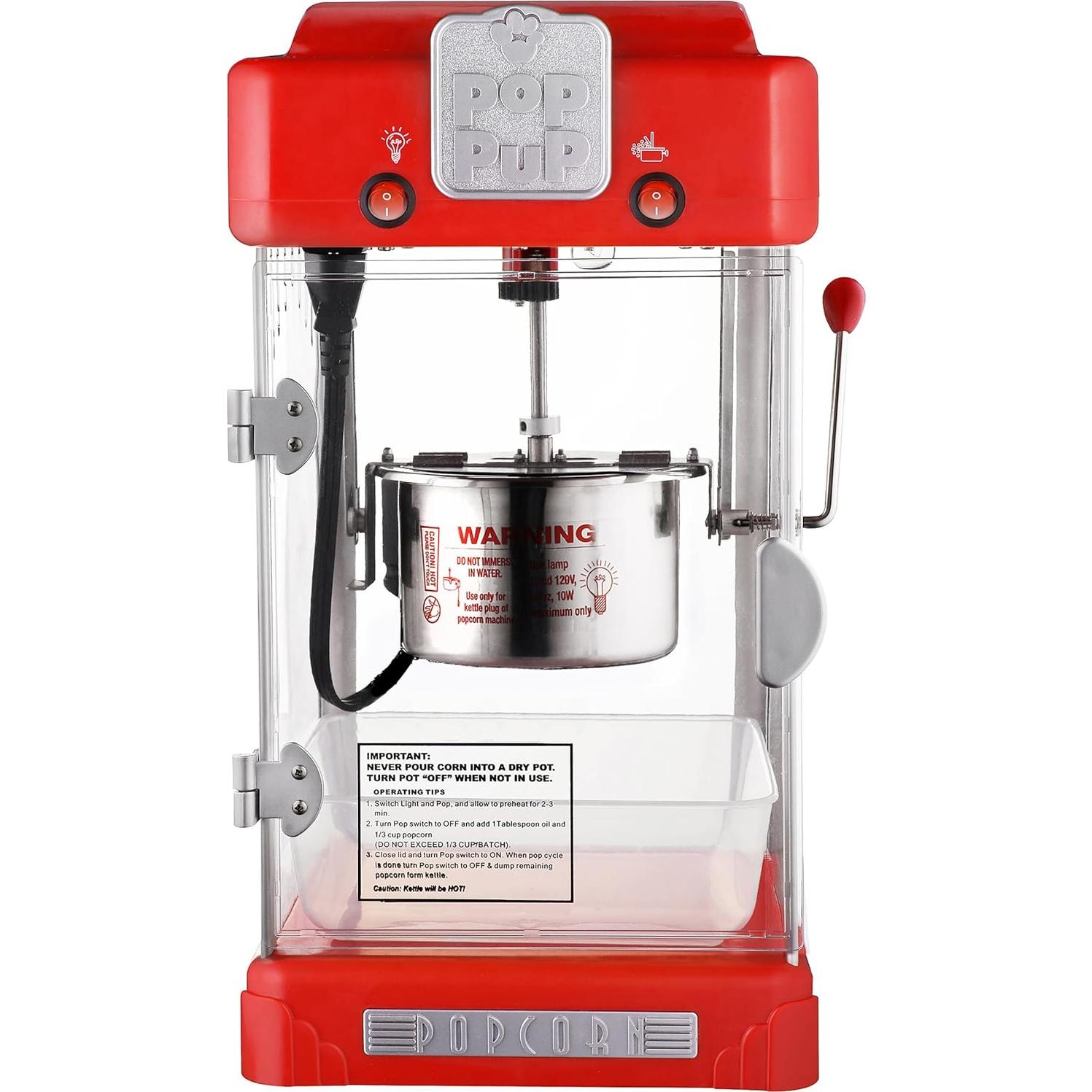 Máquina de Palomitas Great Northern Popcorn 2.5oz Roja