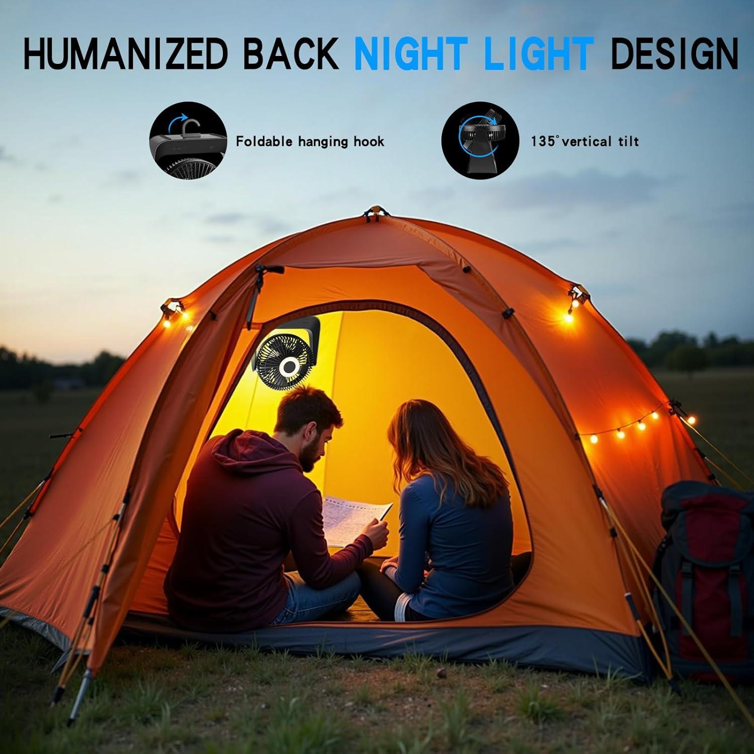 Ventilador de Mesa HONEYYEAR CY-DF001 Negro 5 Velocidades