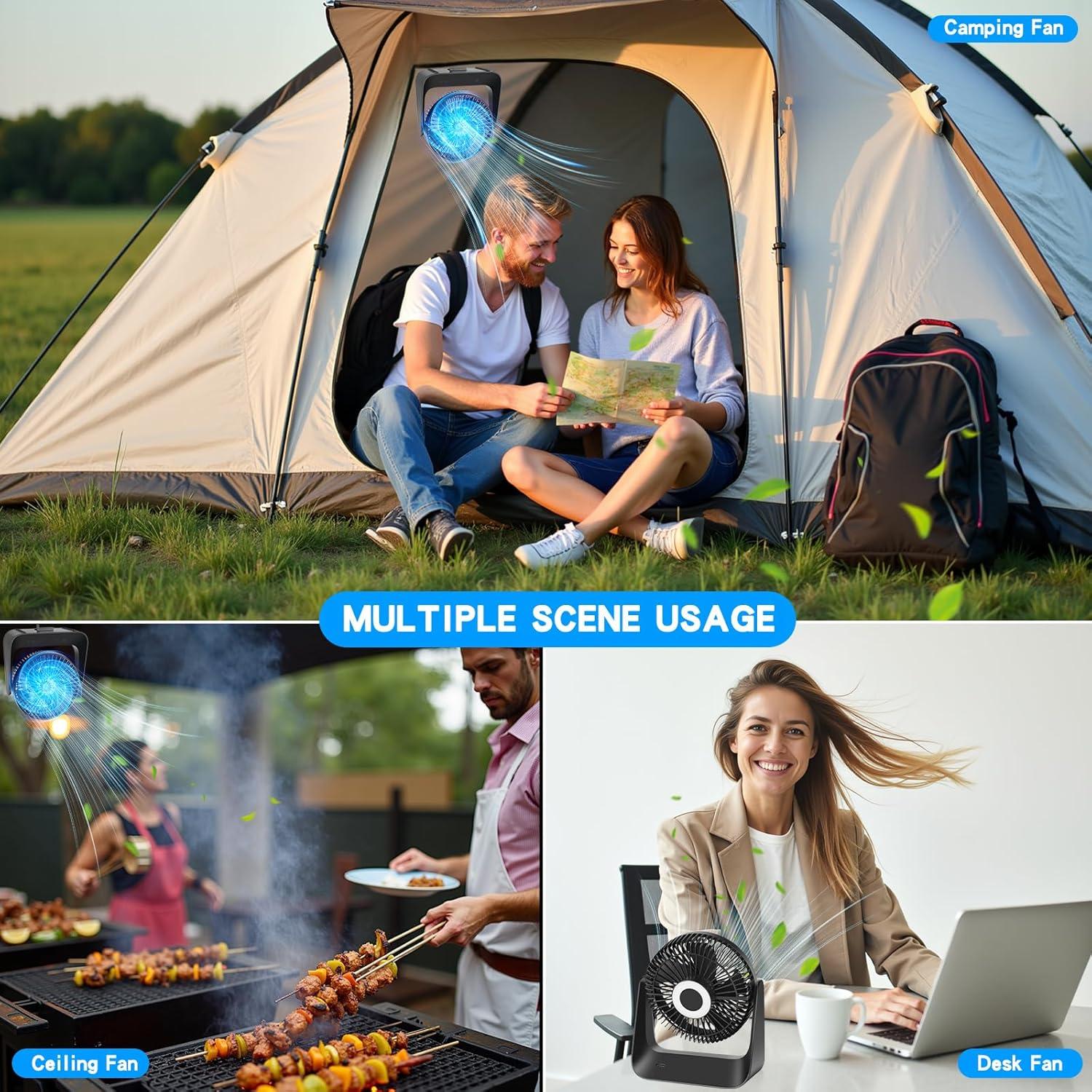 Ventilador de Mesa HONEYYEAR CY-DF001 Negro 5 Velocidades