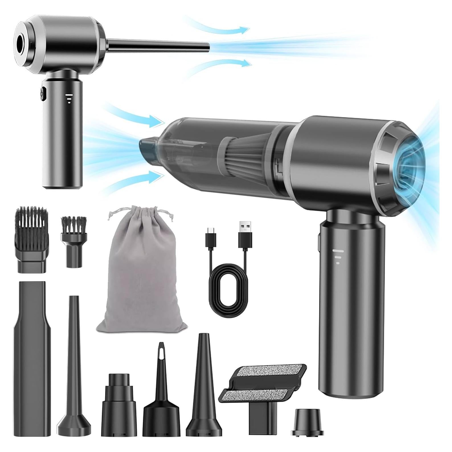 Aspiradora de Coche Portátil Inalámbrica NWDEY 20000Pa 6000mAh