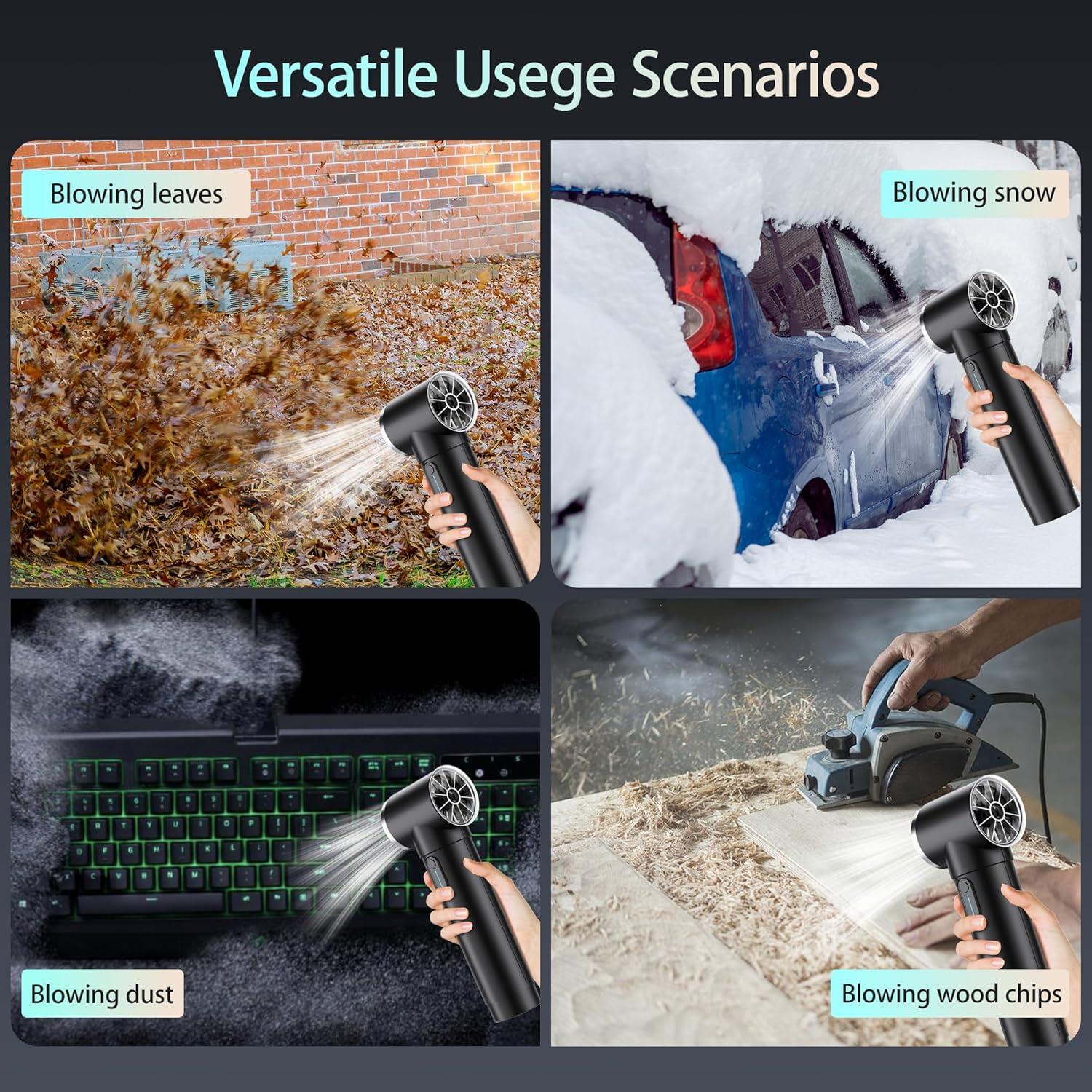 Soplador de Aire Inalámbrico GURÚ TF50, 600W, 0.91KG Empuje