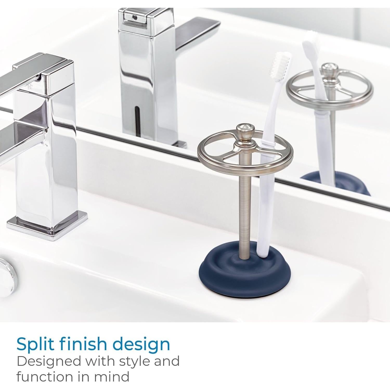 Soporte para Cepillos de Dientes iDesign York 3 Compartimentos