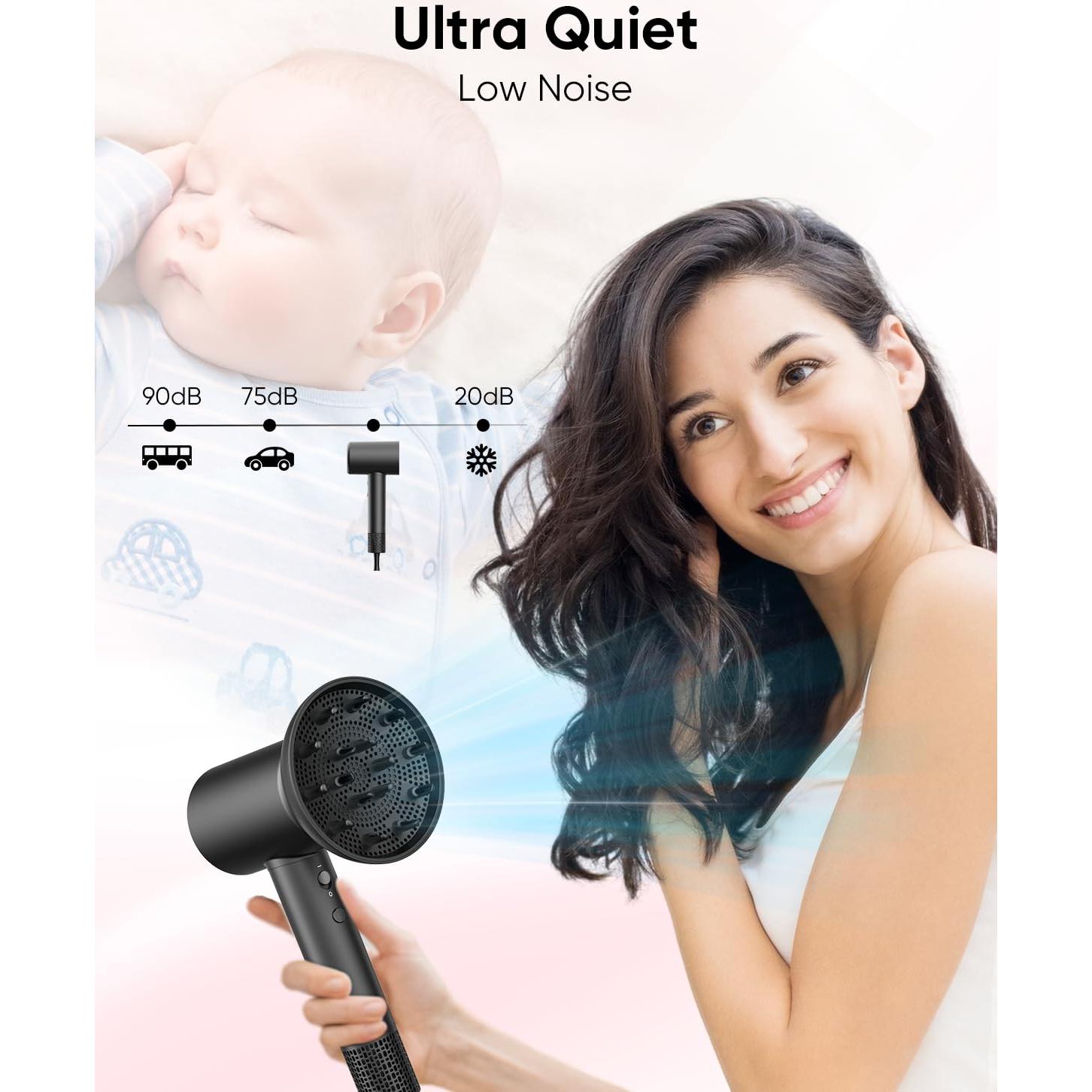 Secador de Pelo CONFU K13 Iónico Profesional 425g con Difusor