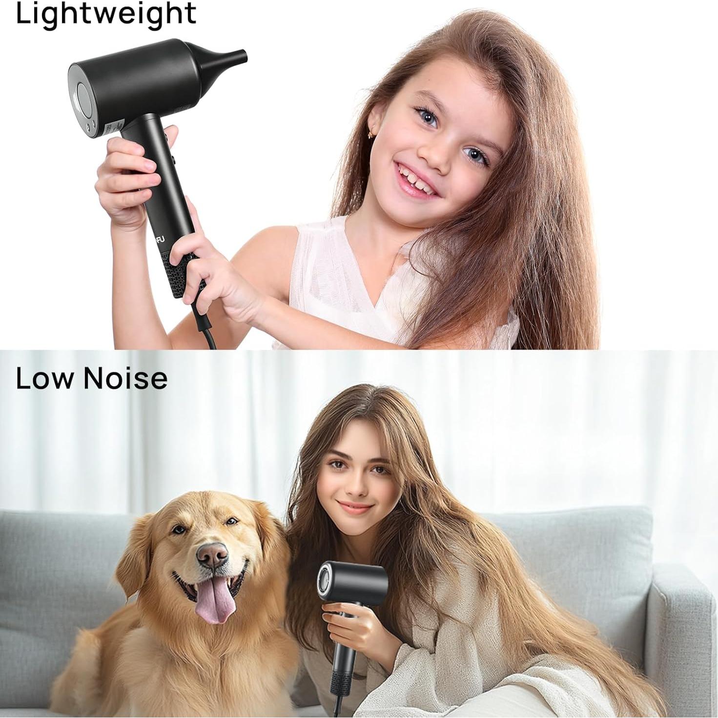 Secador de Pelo CONFU K13 Iónico Profesional 425g con Difusor