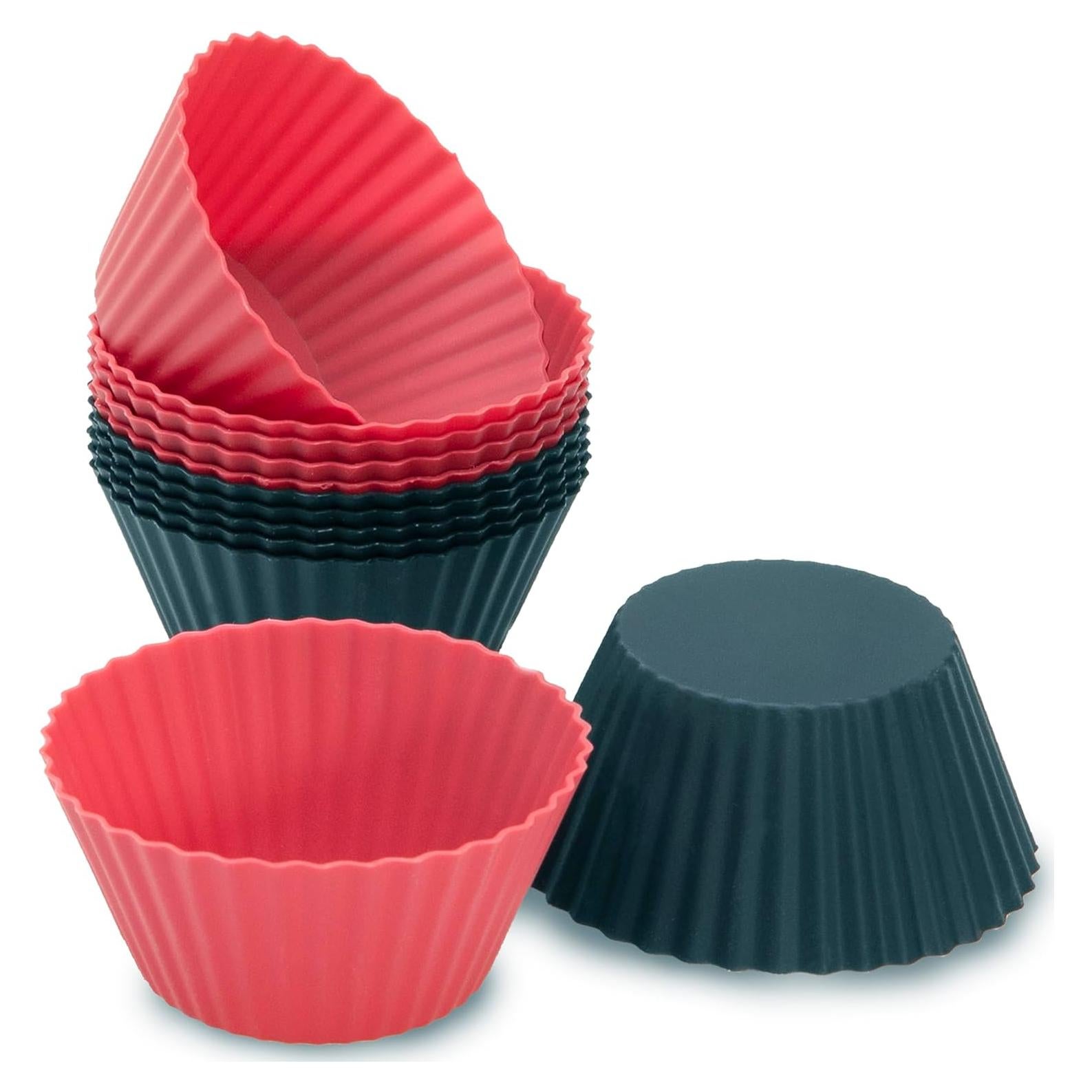 Forros de Silicona Reutilizables Freshware, 12 Tazas para Muffin