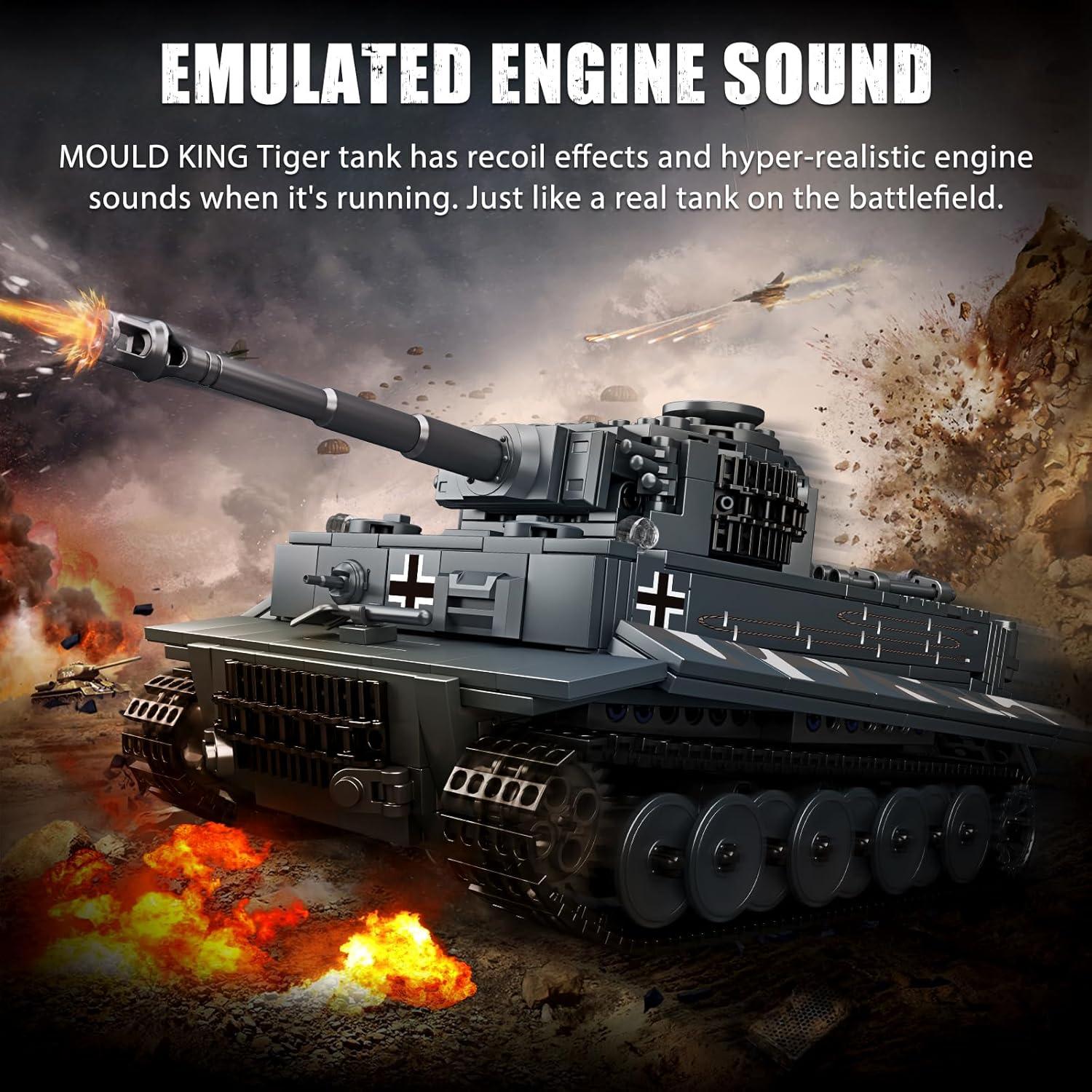 Tanque Tigre Mould King MK20014 800 Piezas Control Remoto