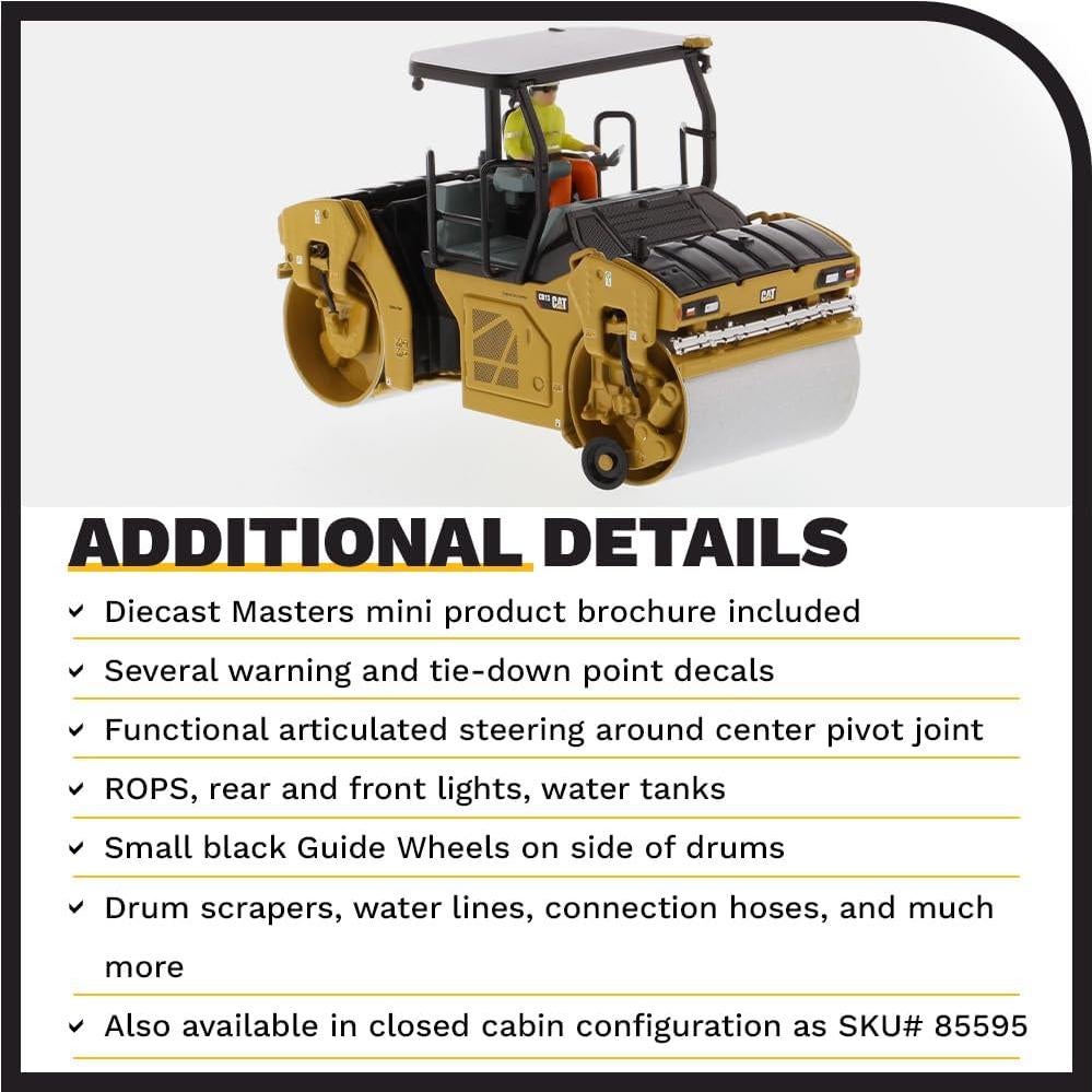 Compactador Vibratorio Caterpillar CB-13 Diecast Masters 1:50