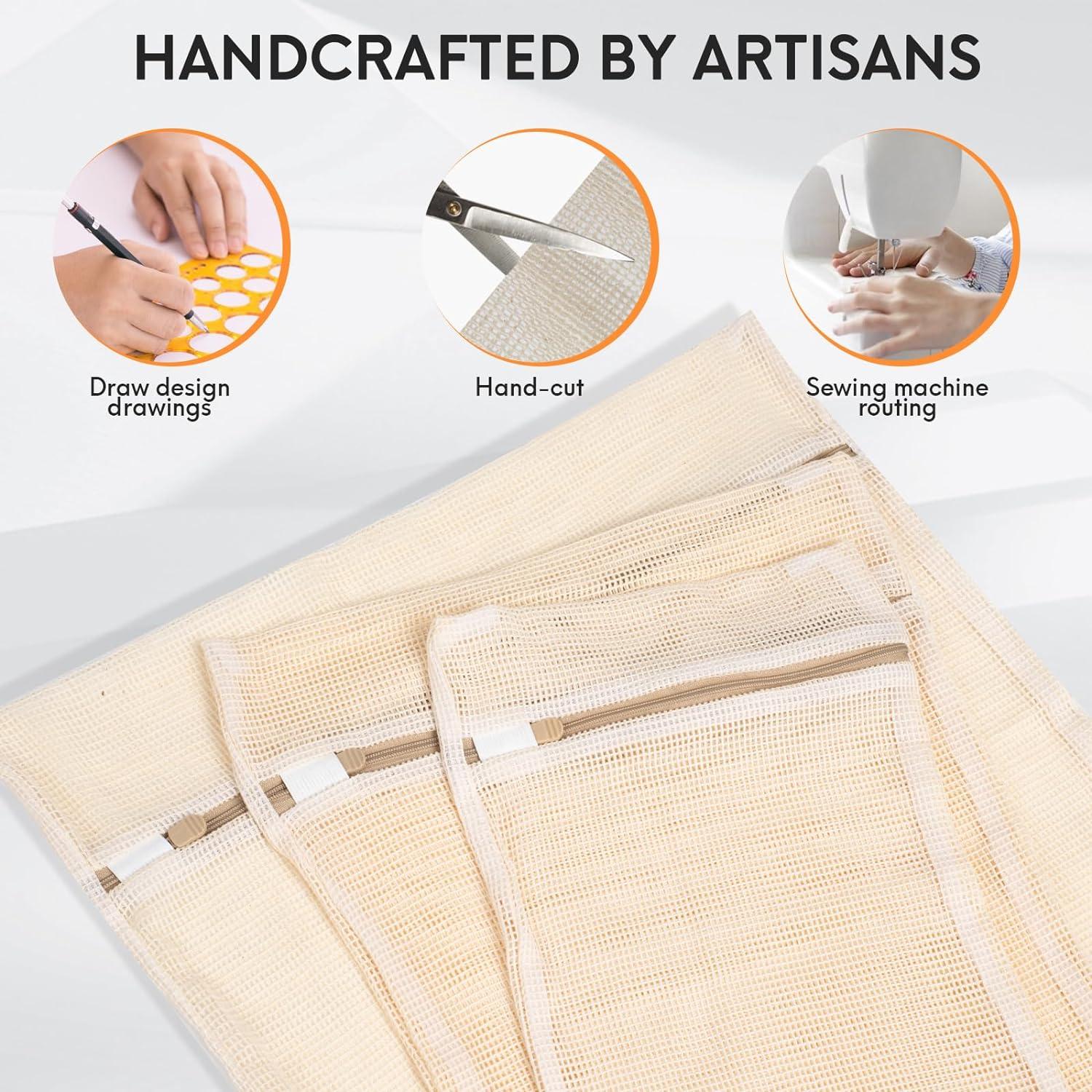 Bolsa de Lavandería de Malla Algodón 6 Piezas NAHADS