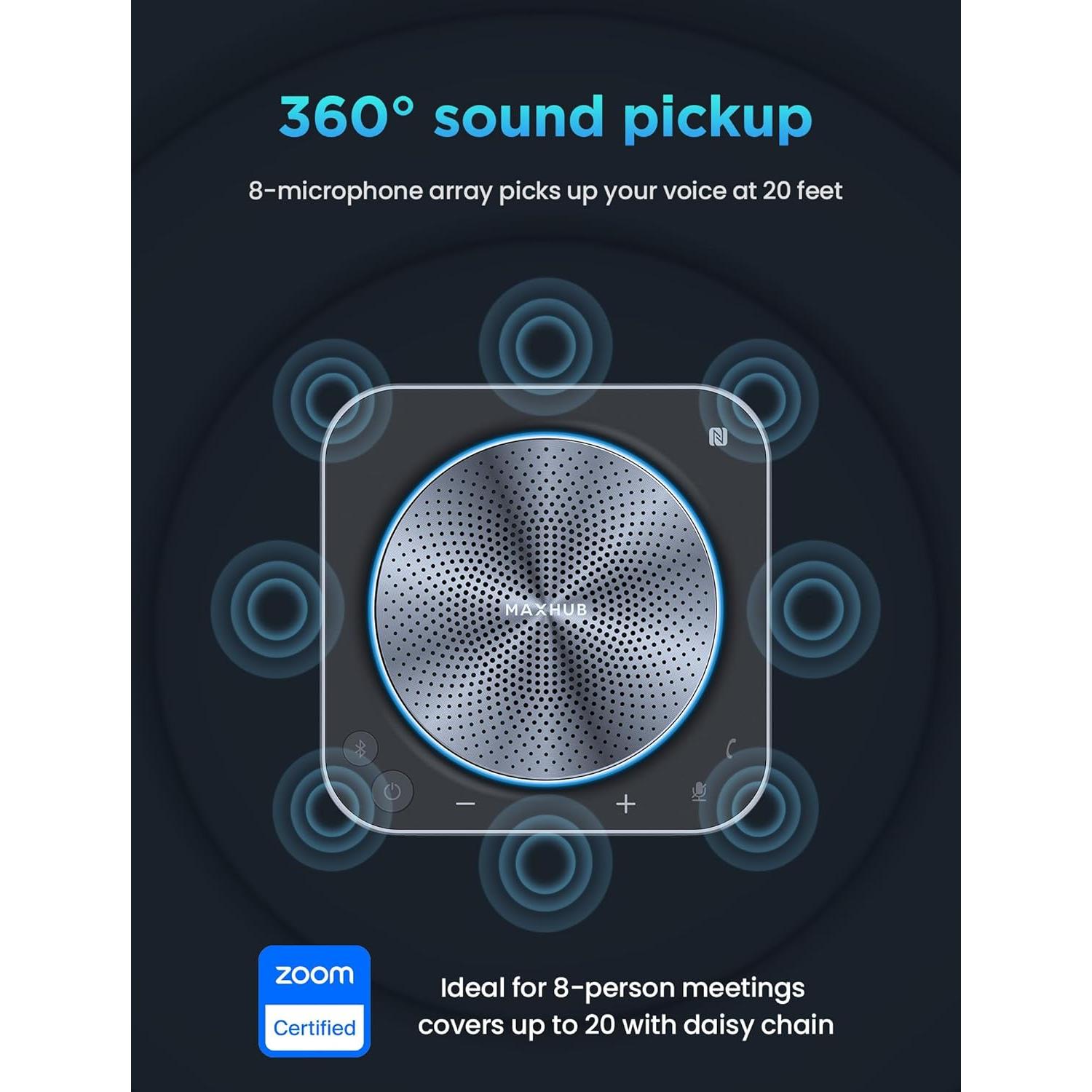 Altavoz de Conferencia Enther&MAXHUB BM35 8 Micrófonos 360°
