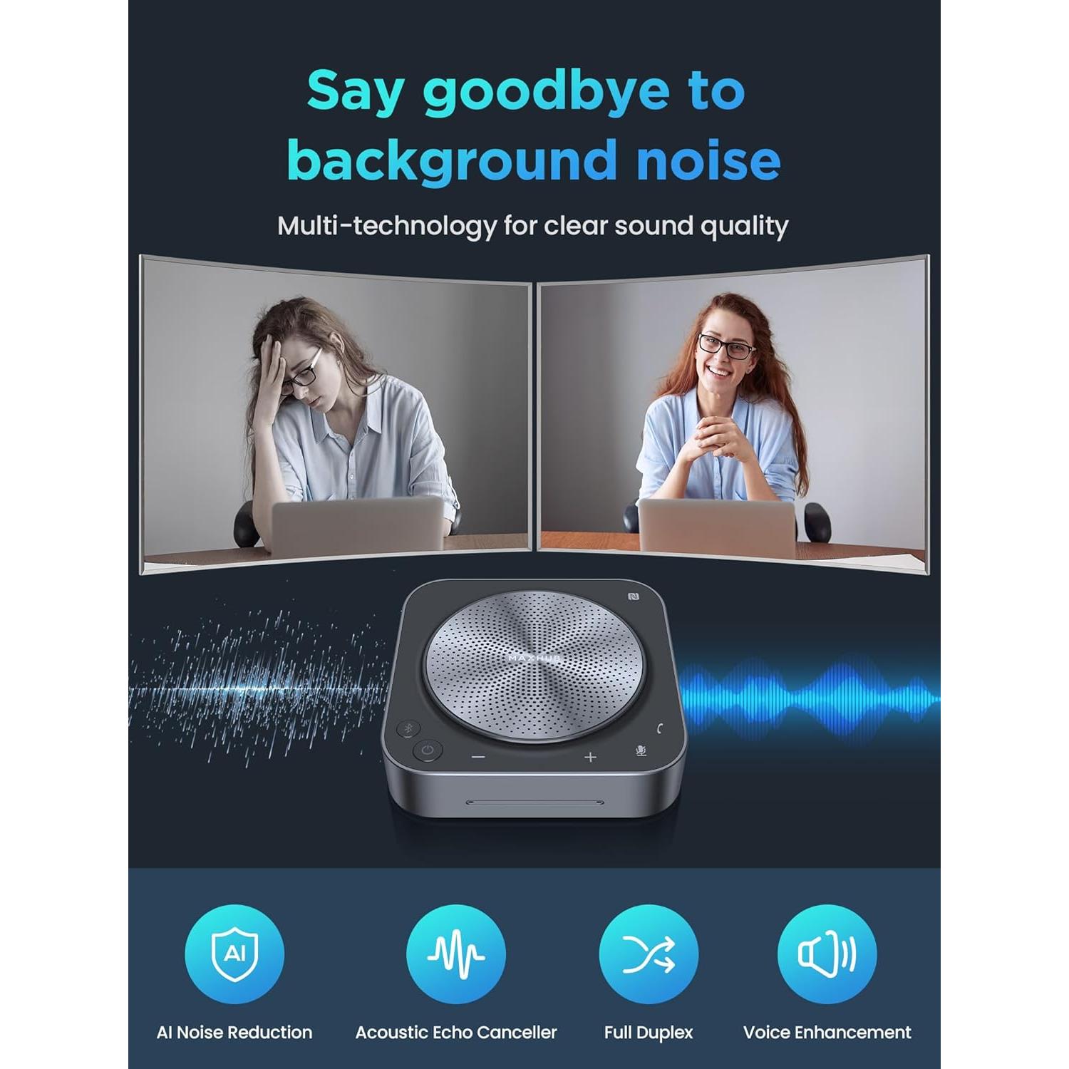 Altavoz de Conferencia Enther&MAXHUB BM35 8 Micrófonos 360°