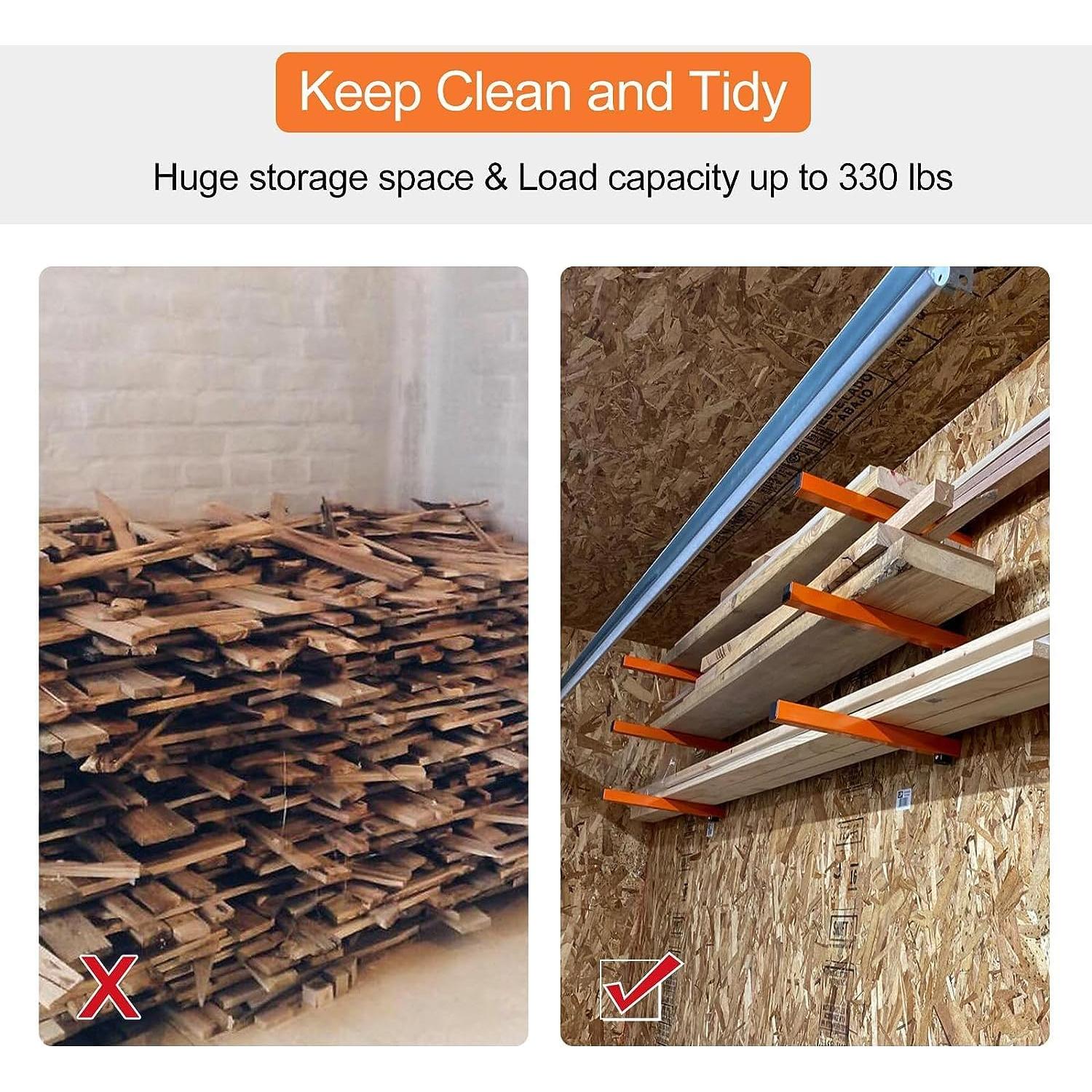 Estante de Madera Ultrawall para Montaje en Pared - 3 Niveles, 150 kg