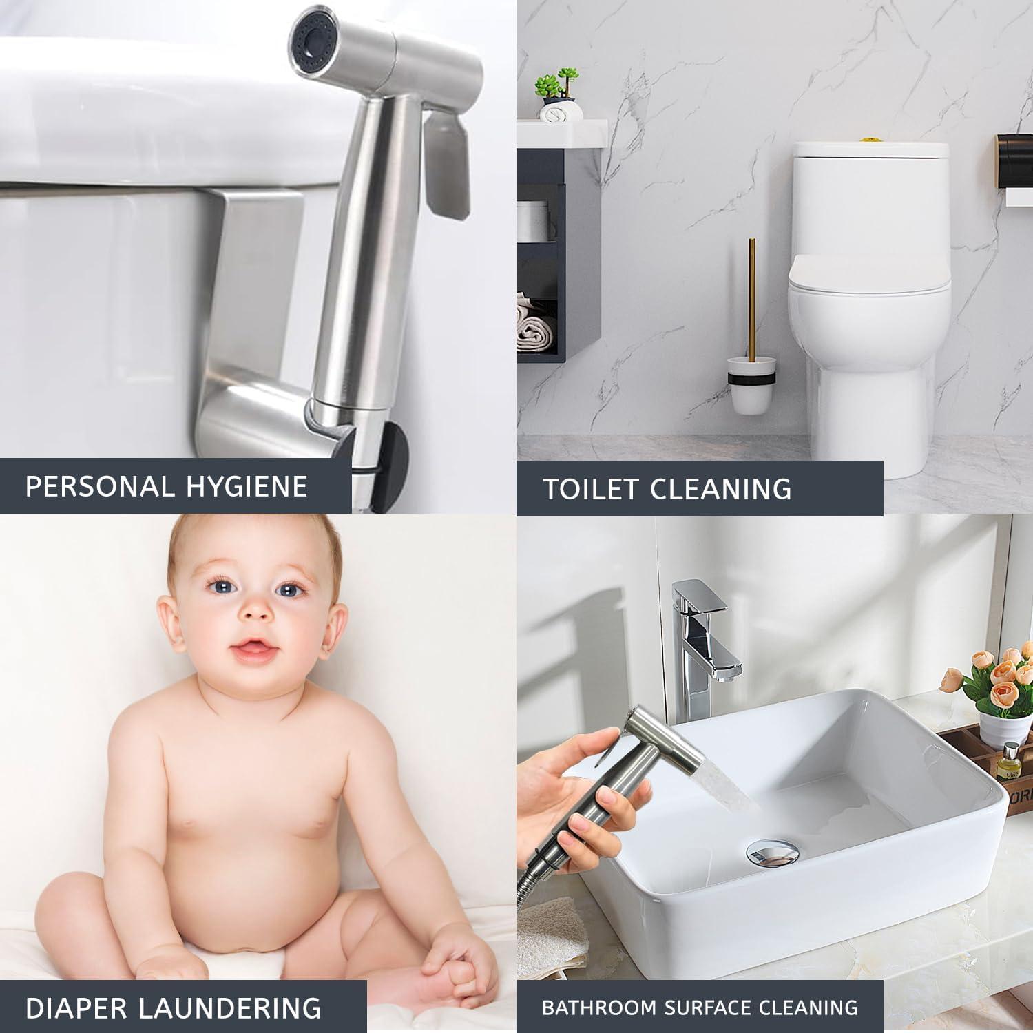 Rociador de Bidet ZEDAOTC Acero Inoxidable 304 150 cm