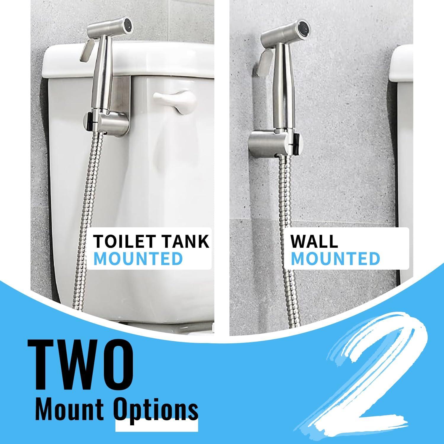 Rociador de Bidet de Mano ZEDAOTC Acero Inoxidable 2 Piezas