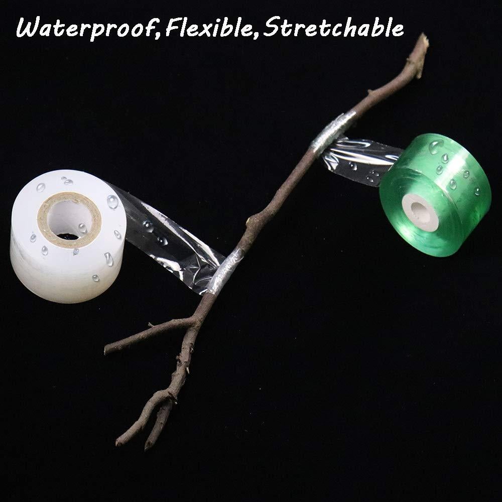 Cinta de Injerto Estirable HAINANSTRY 2 PCS 100m Verde Blanco