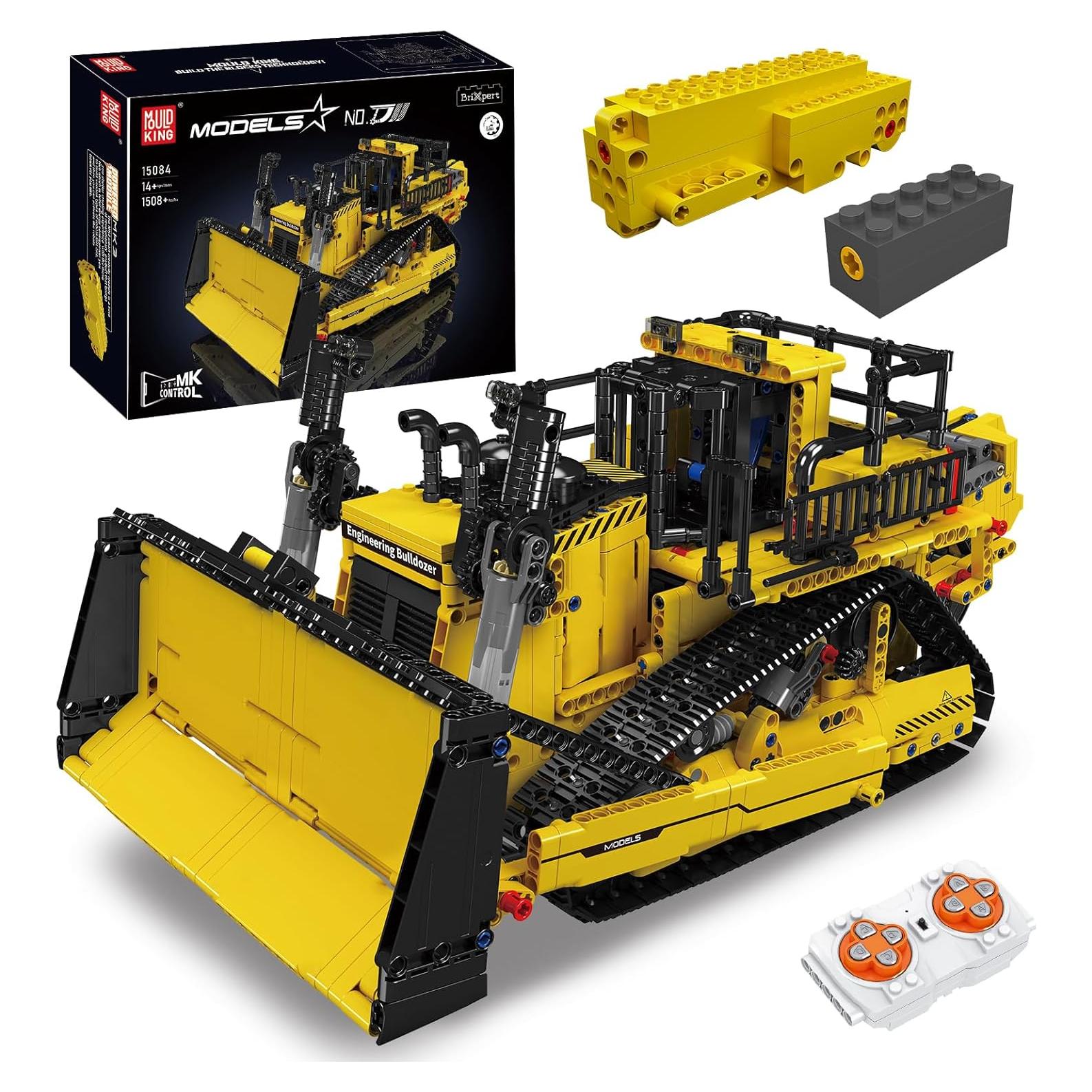 Mould King Bulldozer RC 1508 Piezas Control APP 2.26kg
