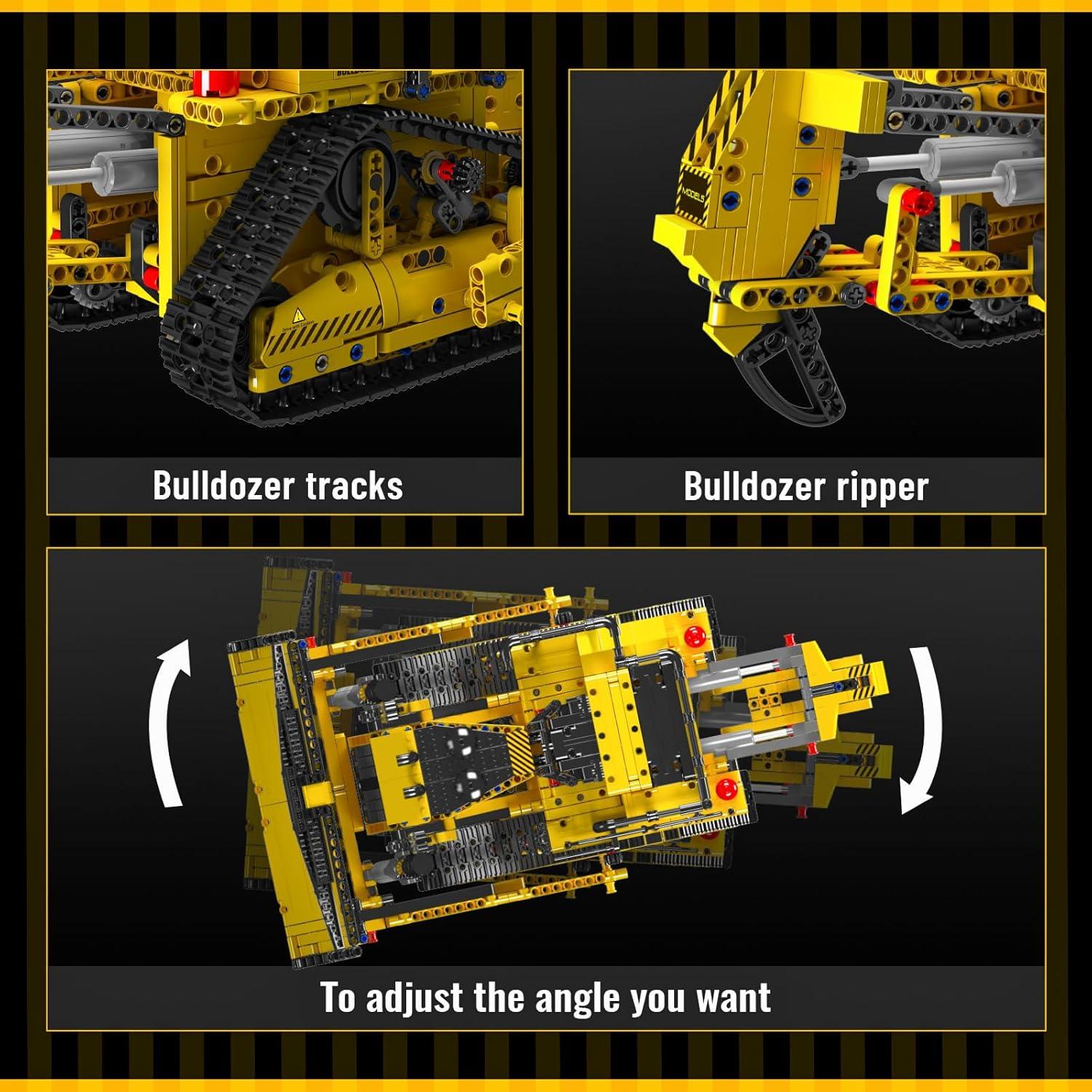 Mould King Bulldozer RC 1508 Piezas Control APP 2.26kg