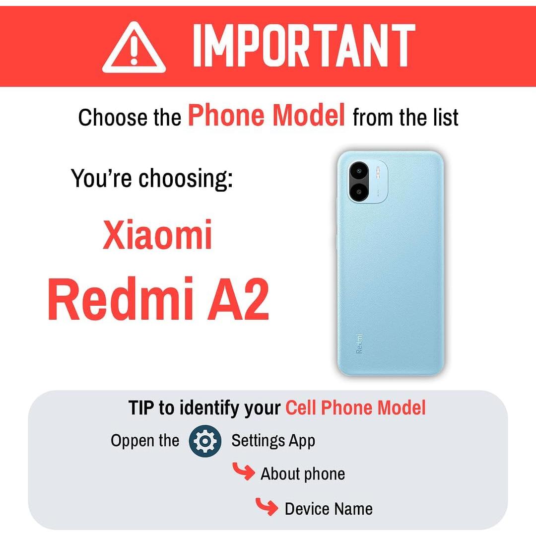 Funda TPU a prueba de golpes para Xiaomi Redmi A2 - Transparente