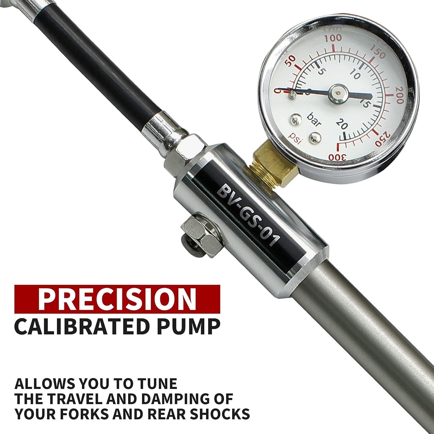 BV Mini Bomba de Bicicleta Portátil 300 PSI - Inflador de Pelotas