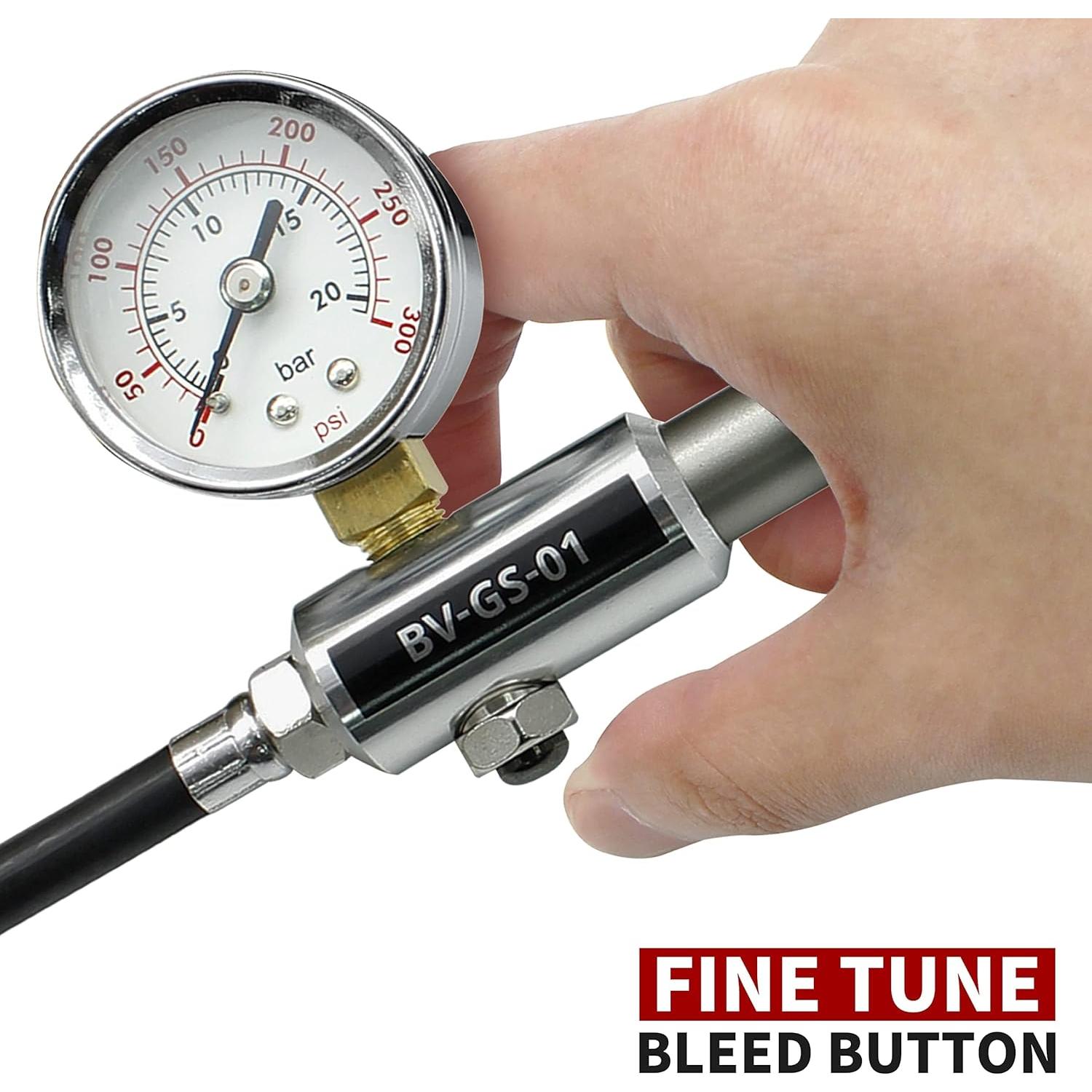 BV Mini Bomba de Bicicleta Portátil 300 PSI - Inflador de Pelotas