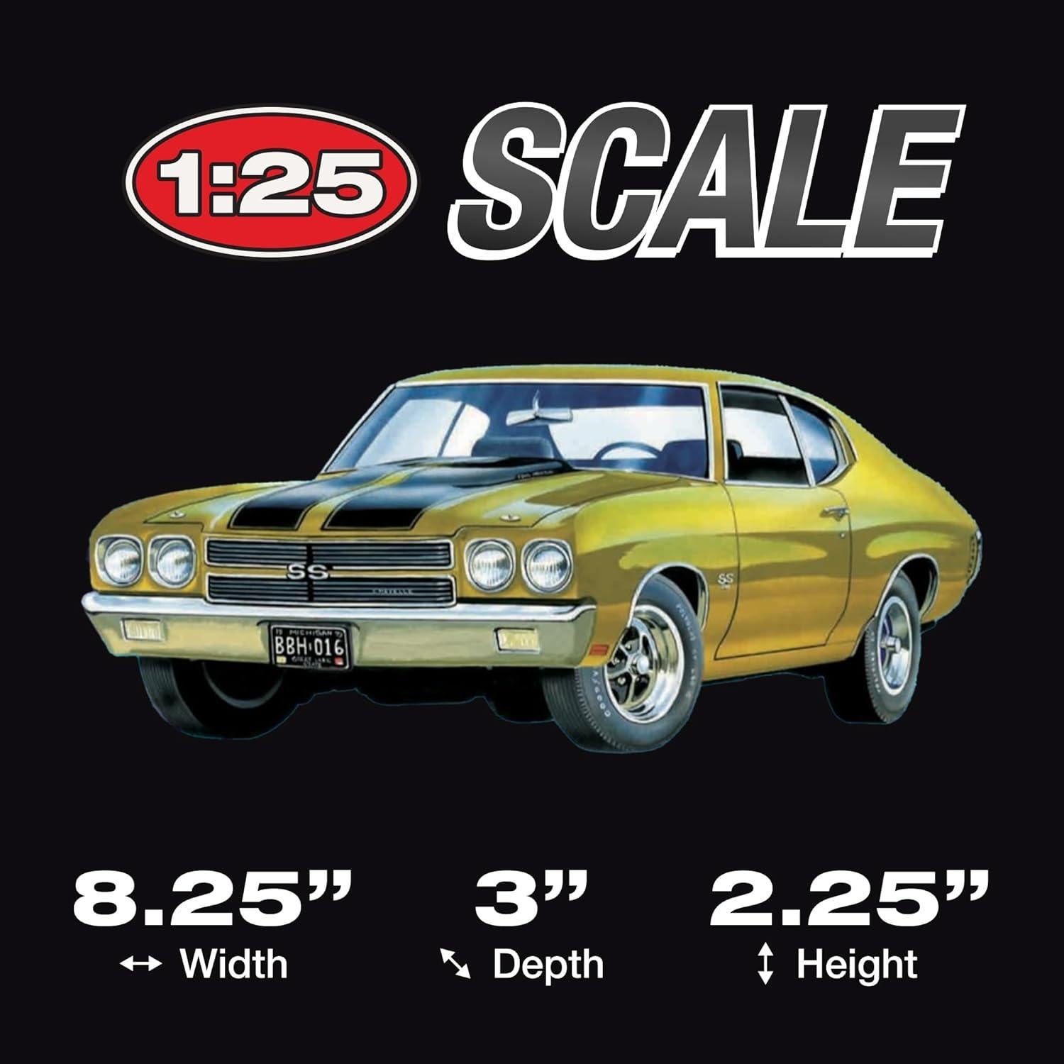 Kit de Modelo AMT Chevy Chevelle SS 2T 1970 Escala 1:25