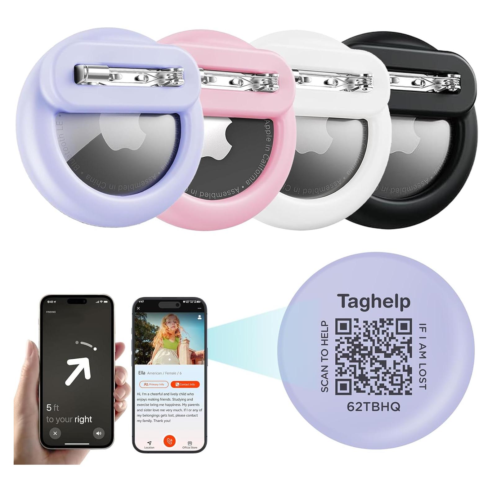 Paquete de 4 Fundas Silicona para AirTag Apple - Antipérdida