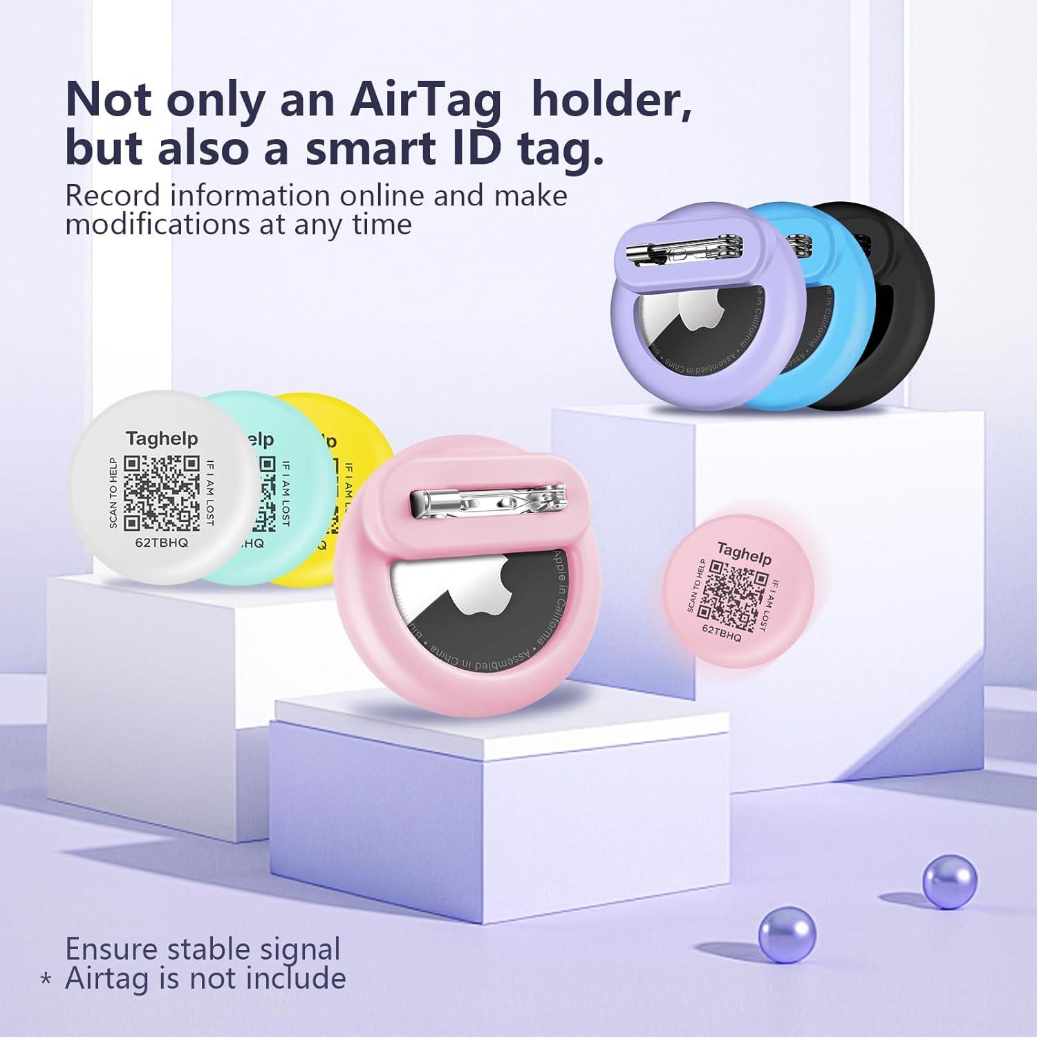 Paquete de 4 Fundas Silicona para AirTag Apple - Antipérdida