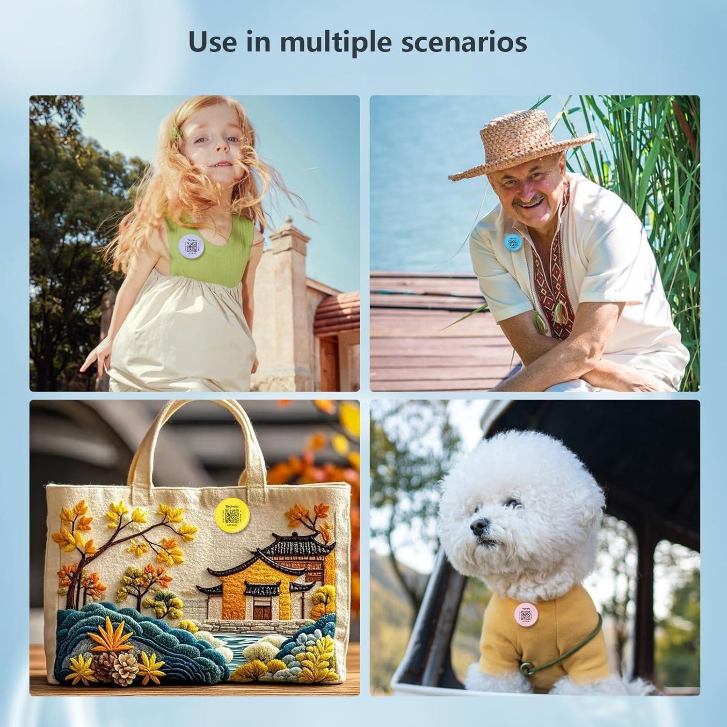 Paquete de 4 Fundas Silicona para AirTag Apple - Antipérdida