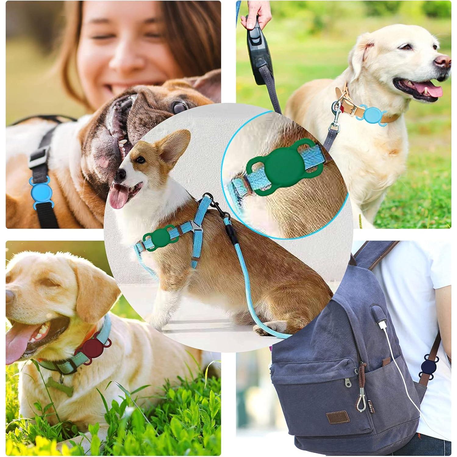 Soporte para Collar de Perro AirTag YAFIYGI Impermeable 2.03-2.54 cm