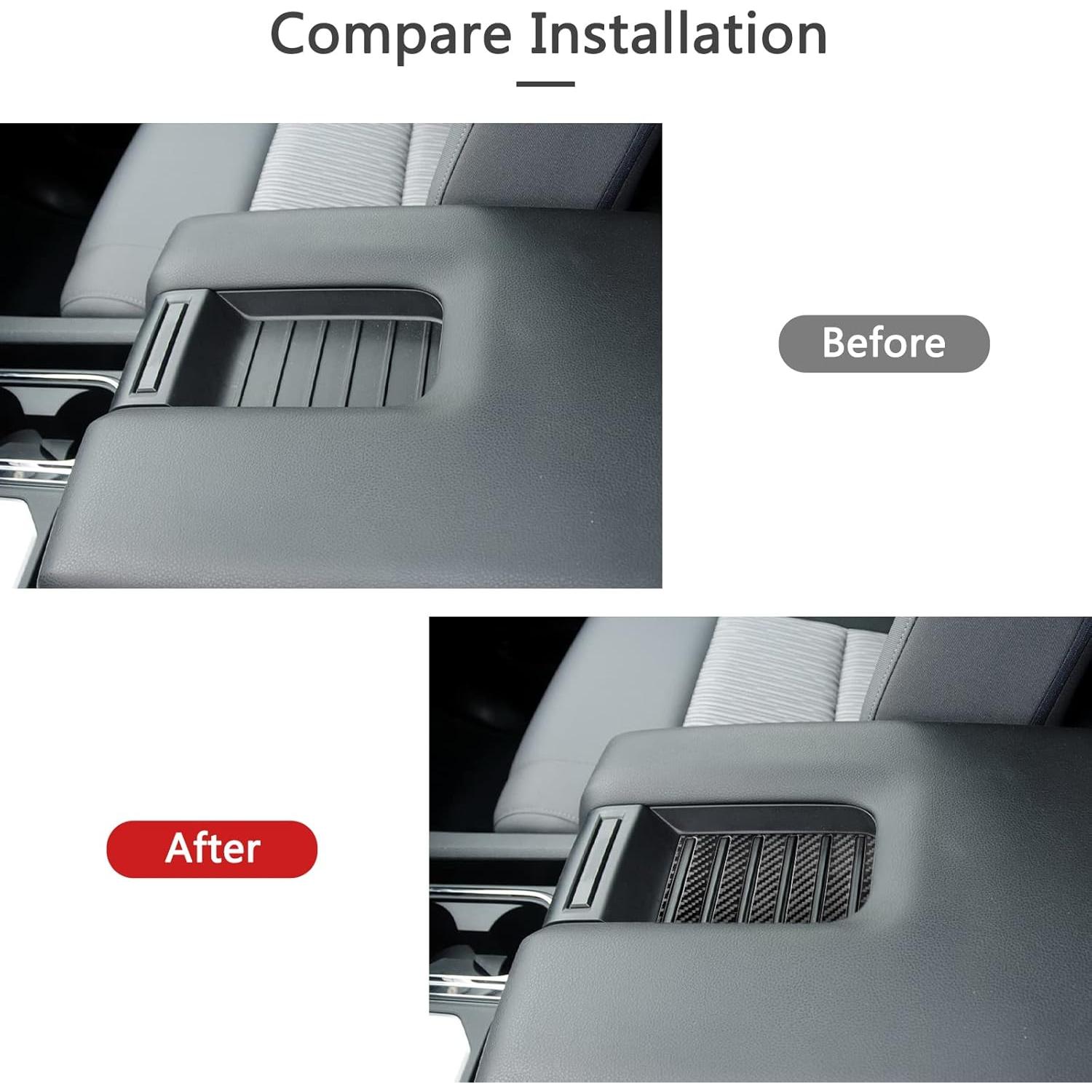 Decoración de fibra de carbono Bilisin para Toyota Tundra 2014-2018