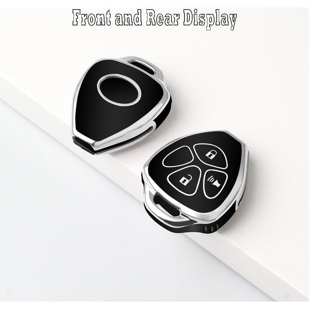 Cubierta de Llave Toyota QBUC 3 Botones Negro 2006-2018