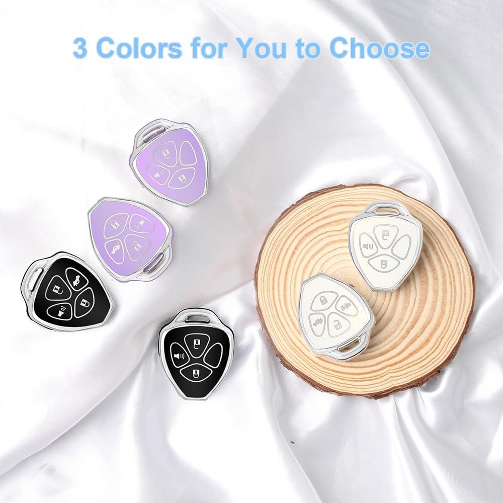 Cubierta de Llave Toyota QBUC 3 Botones Negro 2006-2018